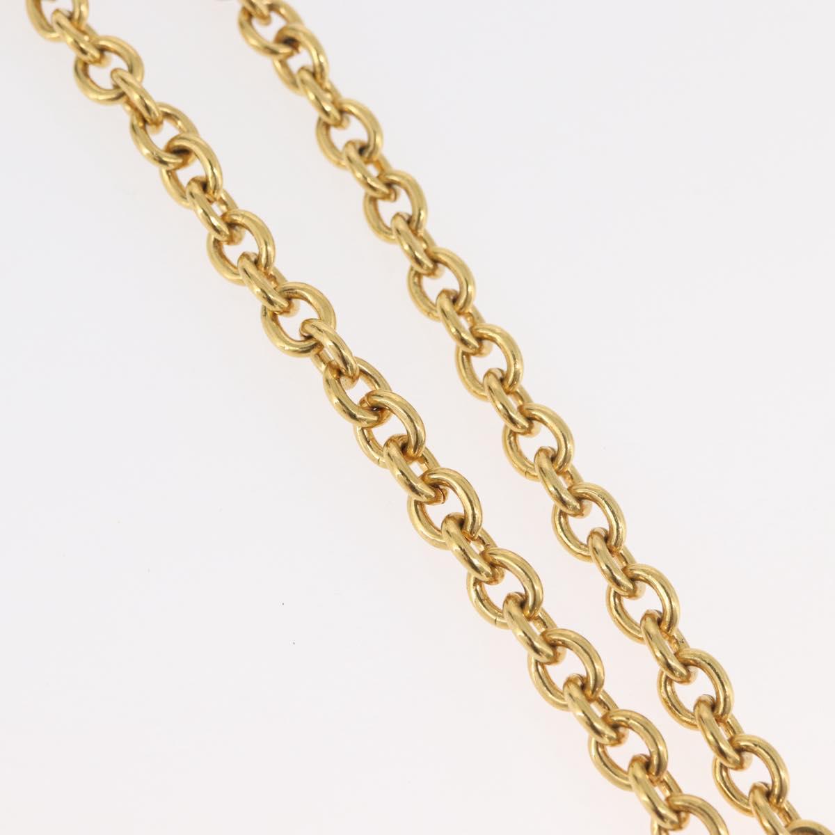CELINE Arc de Triomphe Necklace metal Gold Tone Auth 176119A