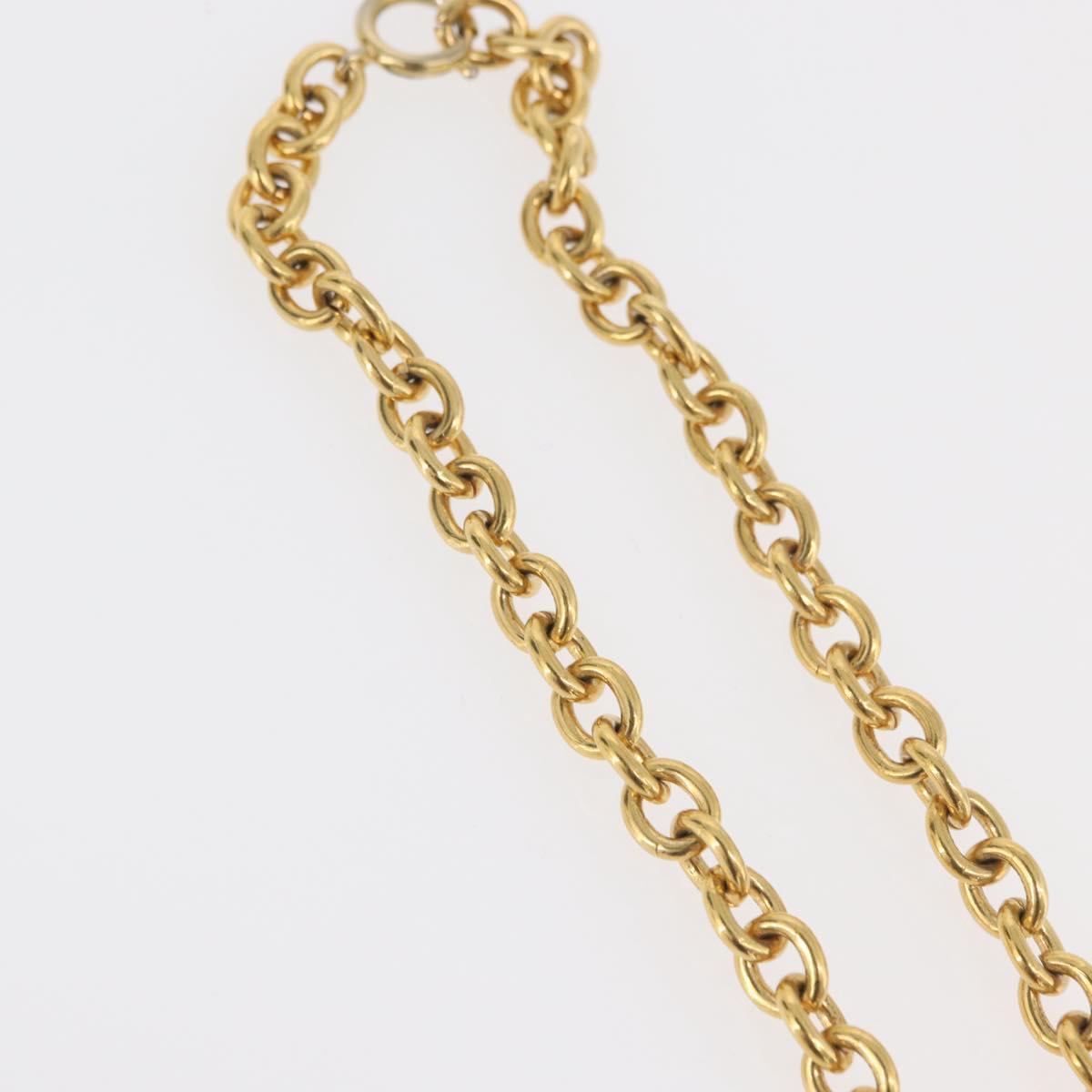 CELINE Arc de Triomphe Necklace metal Gold Tone Auth 176119A