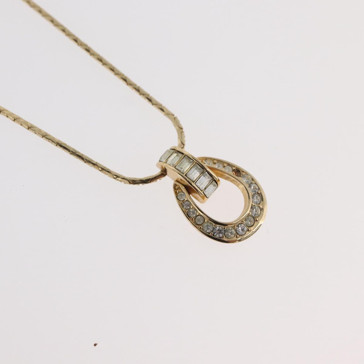 Christian Dior Necklace metal 3 Set Gold Tone Auth 176122