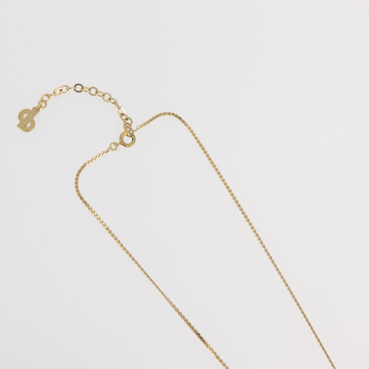 Christian Dior Necklace metal 3 Set Gold Tone Auth 176122