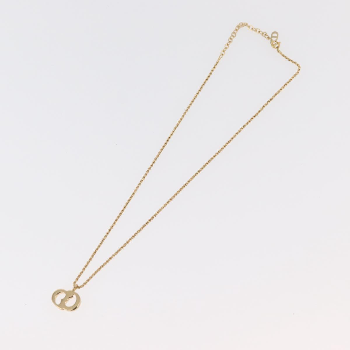 Christian Dior Necklace metal 3 Set Gold Tone Auth 176122