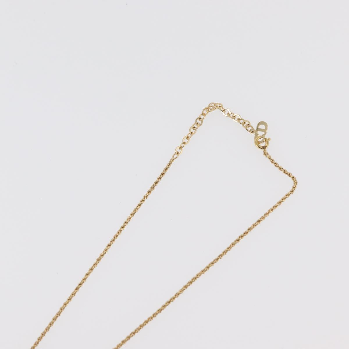Christian Dior Necklace metal 3 Set Gold Tone Auth 176122