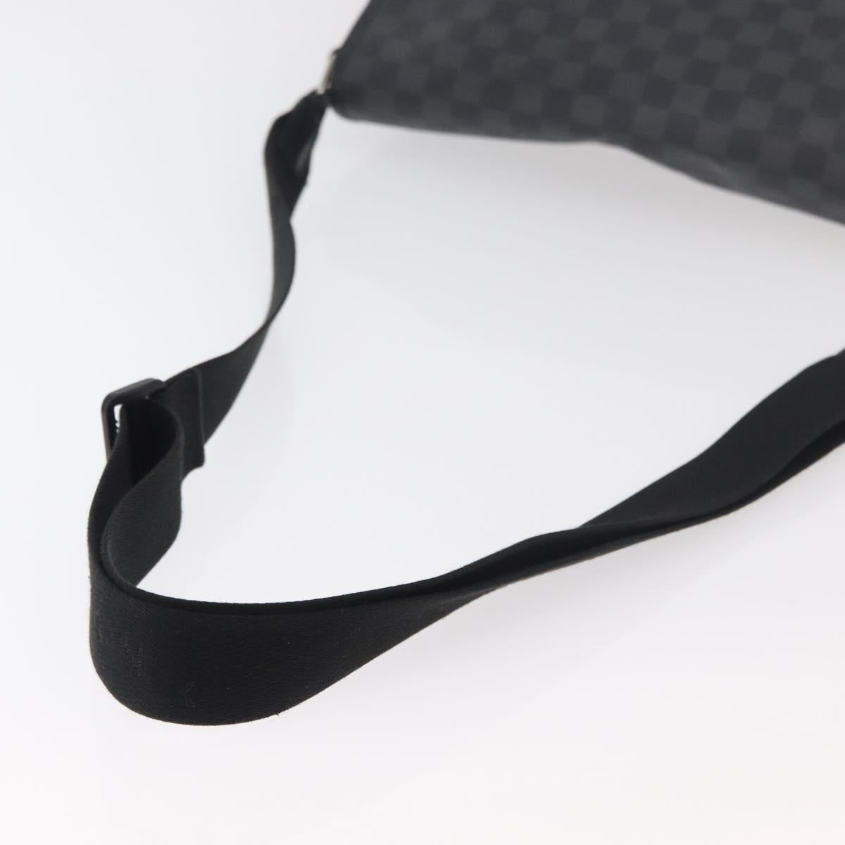 LOUIS VUITTON Damier Graphite Daniel GM Shoulder Bag N58033 LV Auth 176159