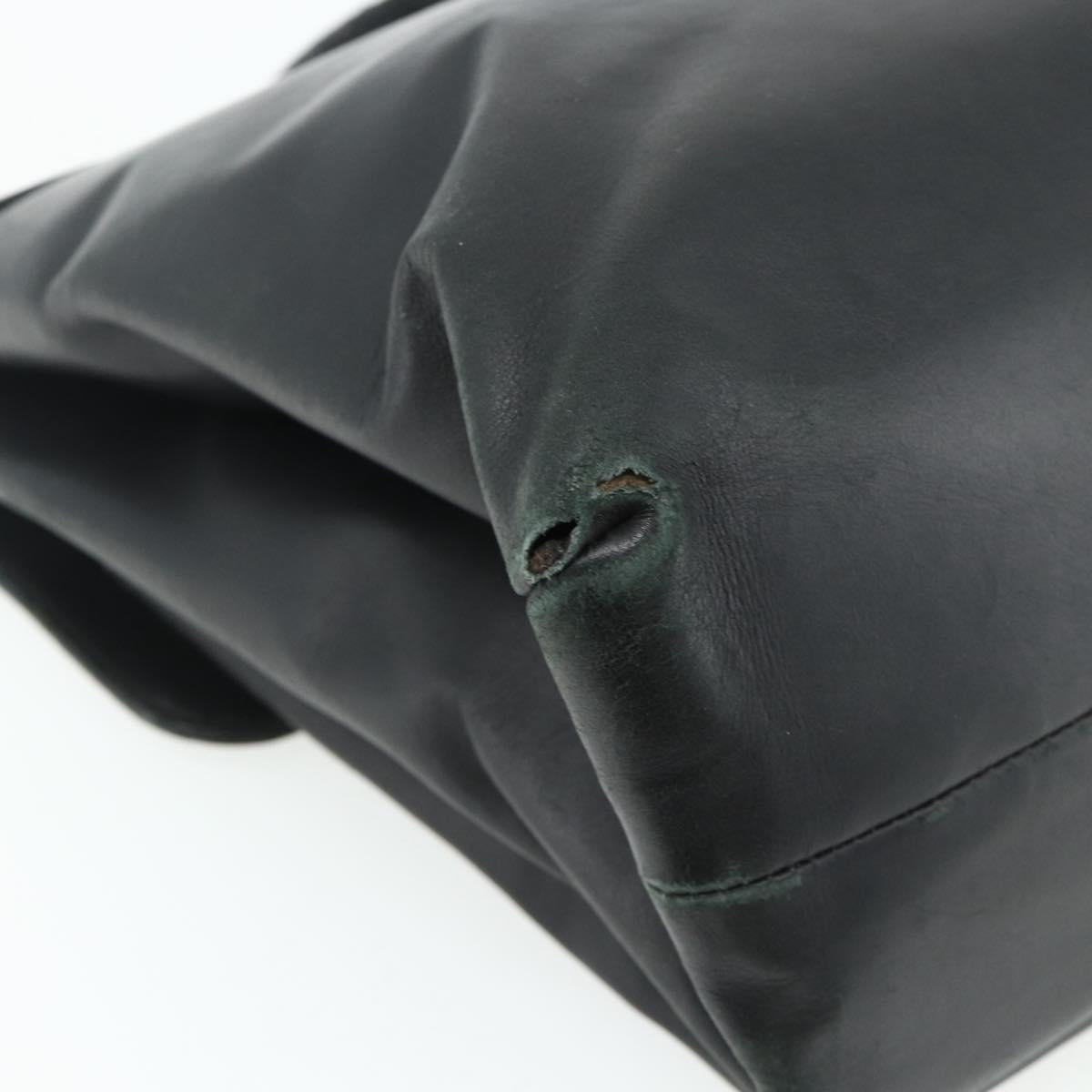 BOTTEGA VENETA INTRECCIATO Business Bag Leather Black 155172 Auth 176192
