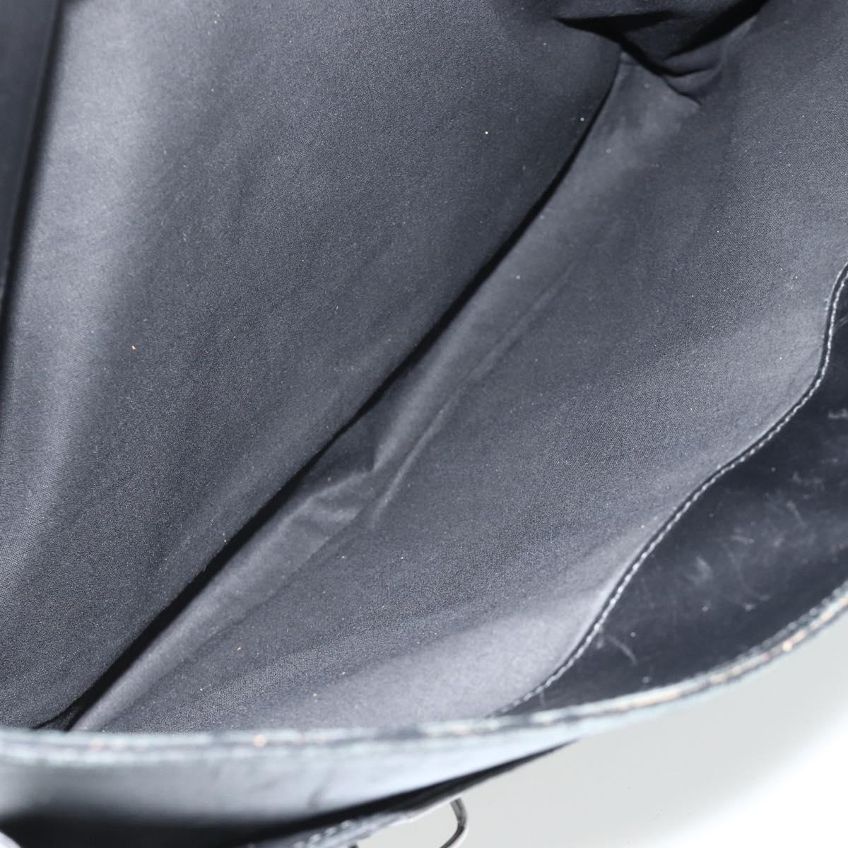 BOTTEGA VENETA INTRECCIATO Business Bag Leather Black 155172 Auth 176192