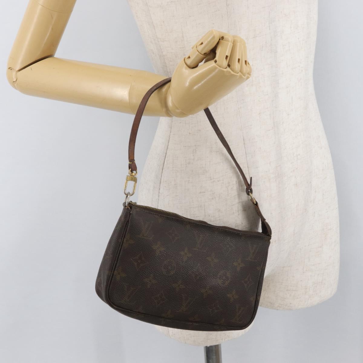 LOUIS VUITTON Monogram Pochette Accessoires Pouch M51980 LV Auth 176209