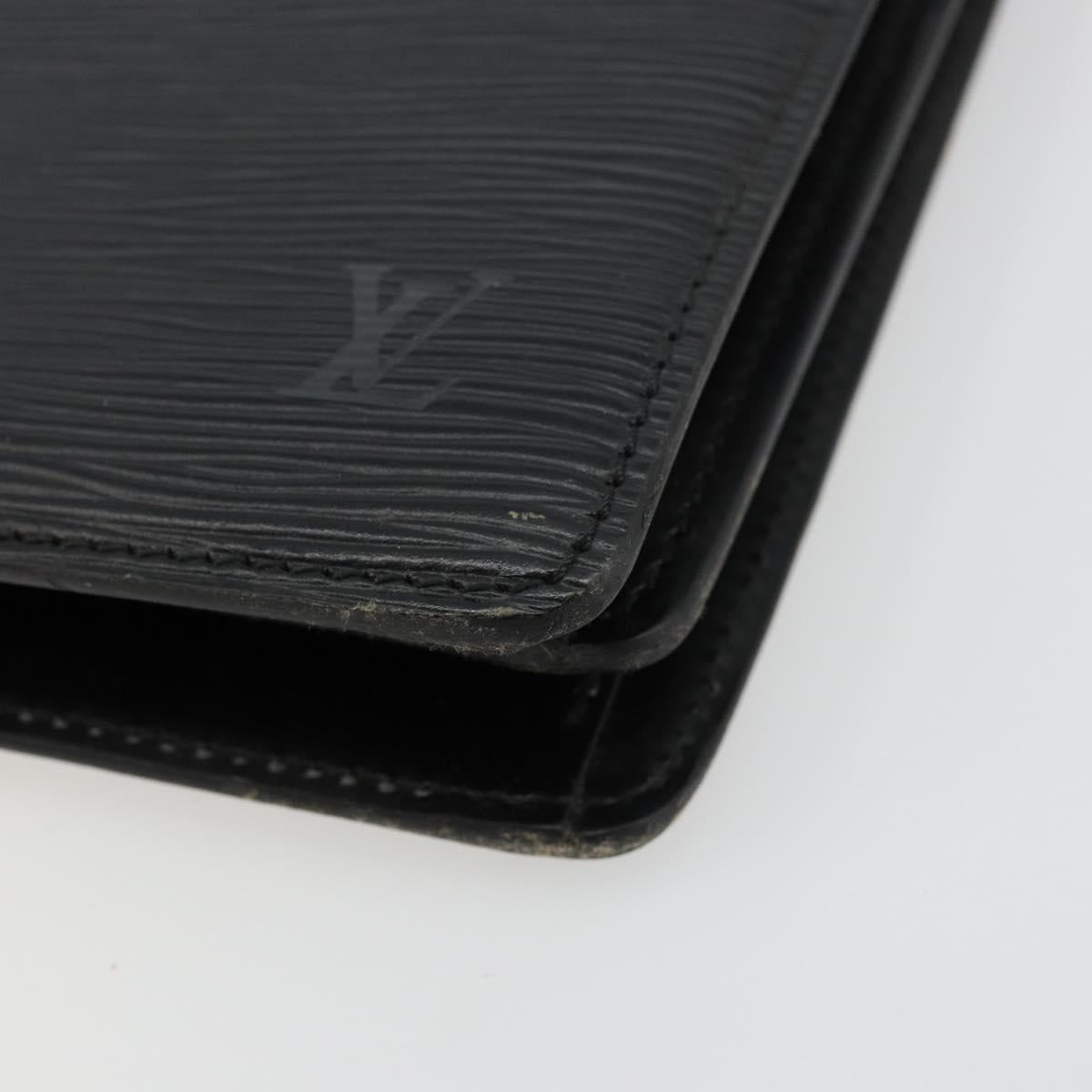 LOUIS VUITTON Epi Capuchin Shoulder Bag Black M52342 LV Auth 176221