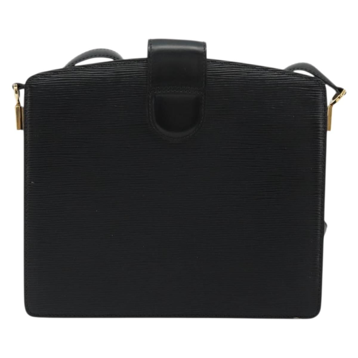 LOUIS VUITTON Epi Capuchin Shoulder Bag Black M52342 LV Auth 176221
