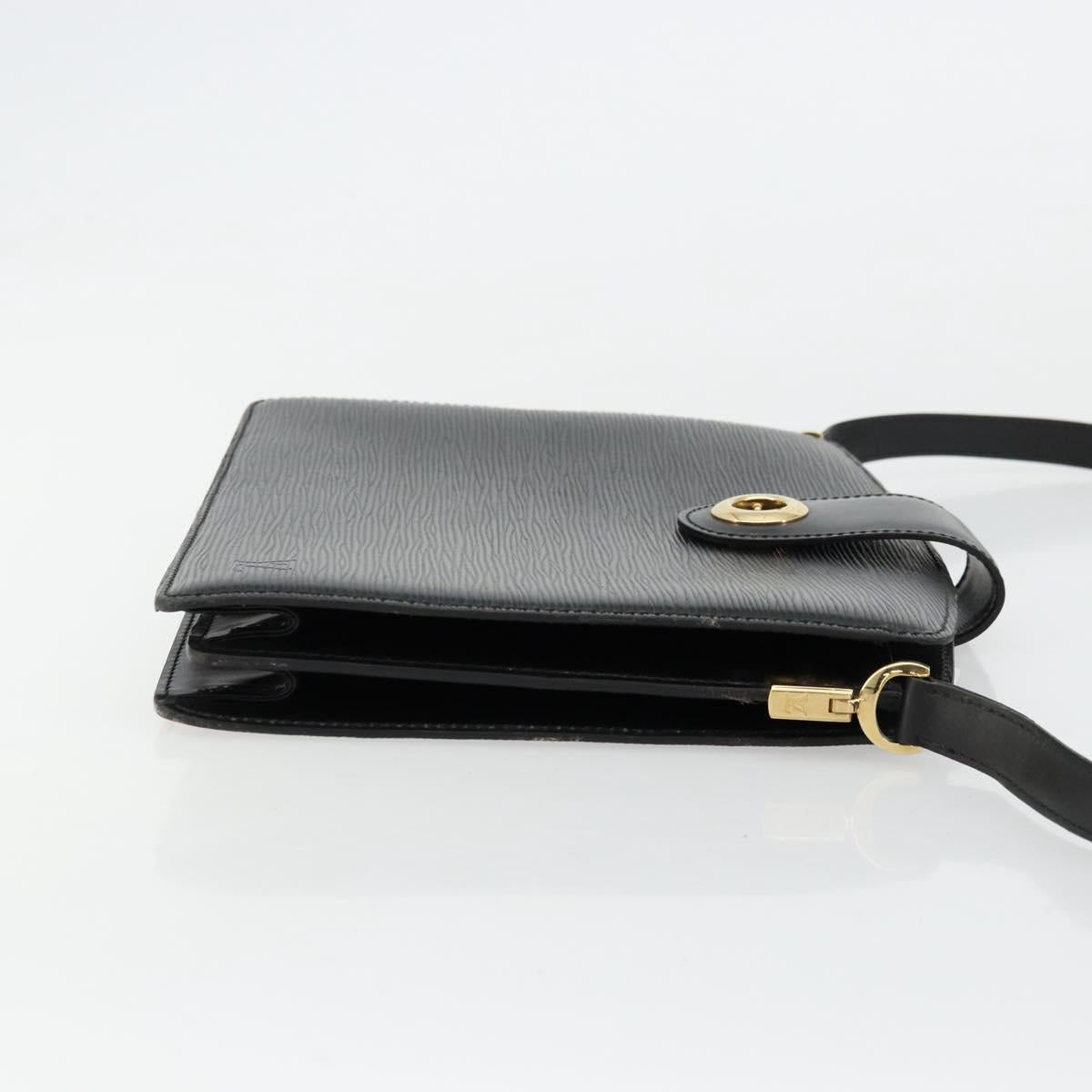 LOUIS VUITTON Epi Capuchin Shoulder Bag Black M52342 LV Auth 176221