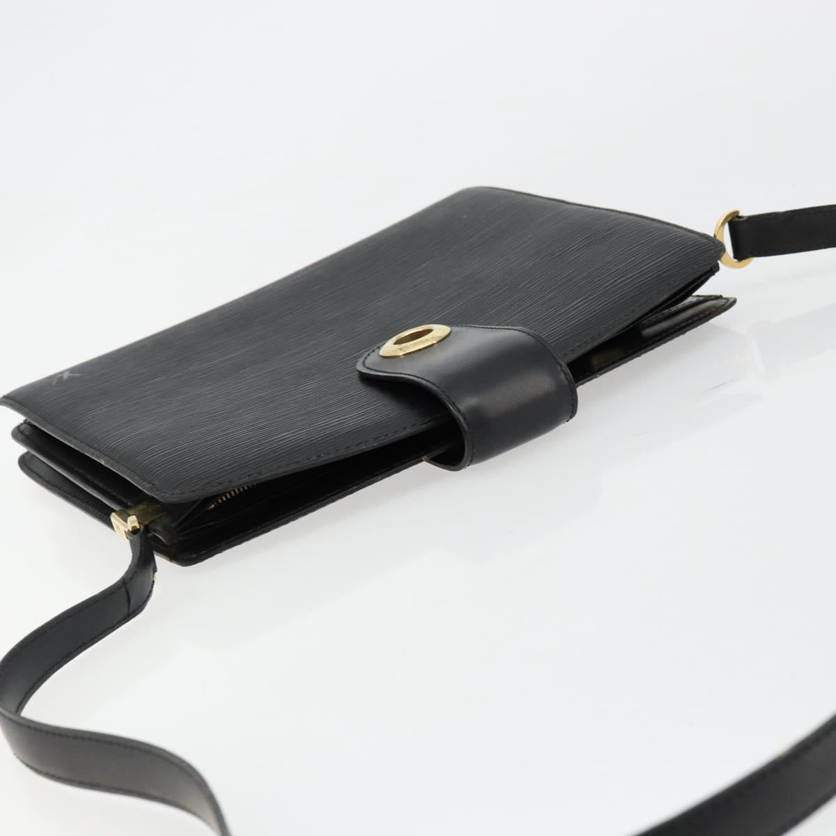 LOUIS VUITTON Epi Capuchin Shoulder Bag Black M52342 LV Auth 176221