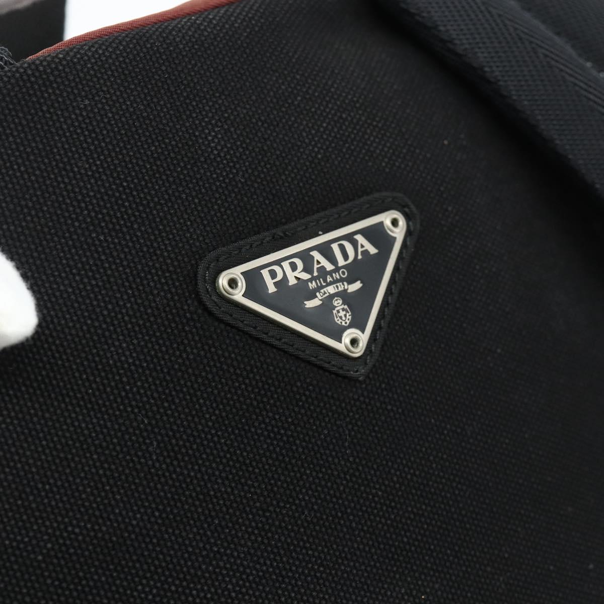 PRADA Backpack Nylon Red Silver Auth 176229
