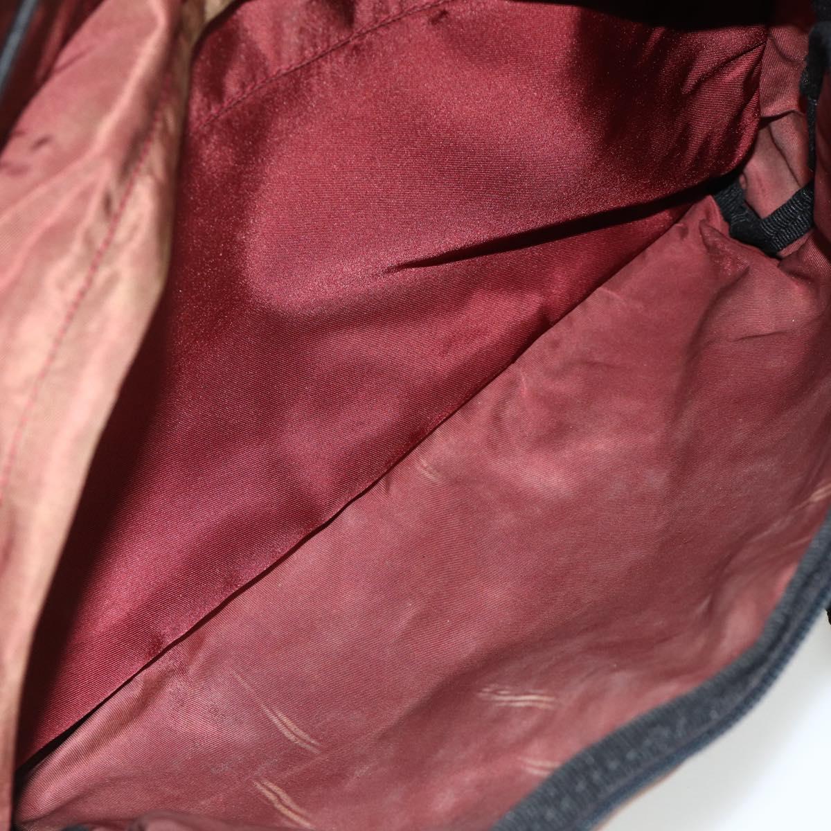 PRADA Backpack Nylon Red Silver Auth 176229
