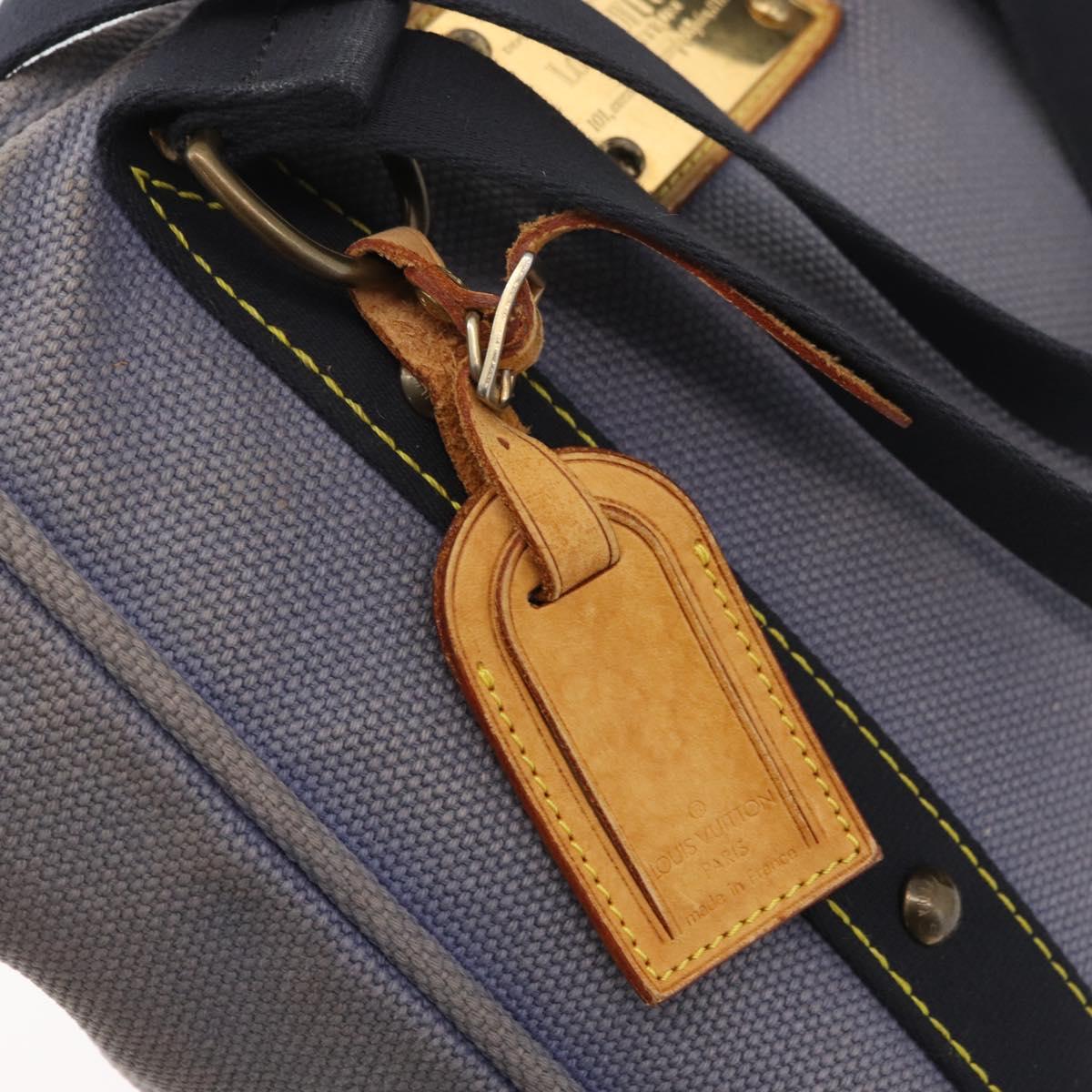 LOUIS VUITTON Antigua Cabas MM Tote Bag Blue M40087 LV Auth 176246