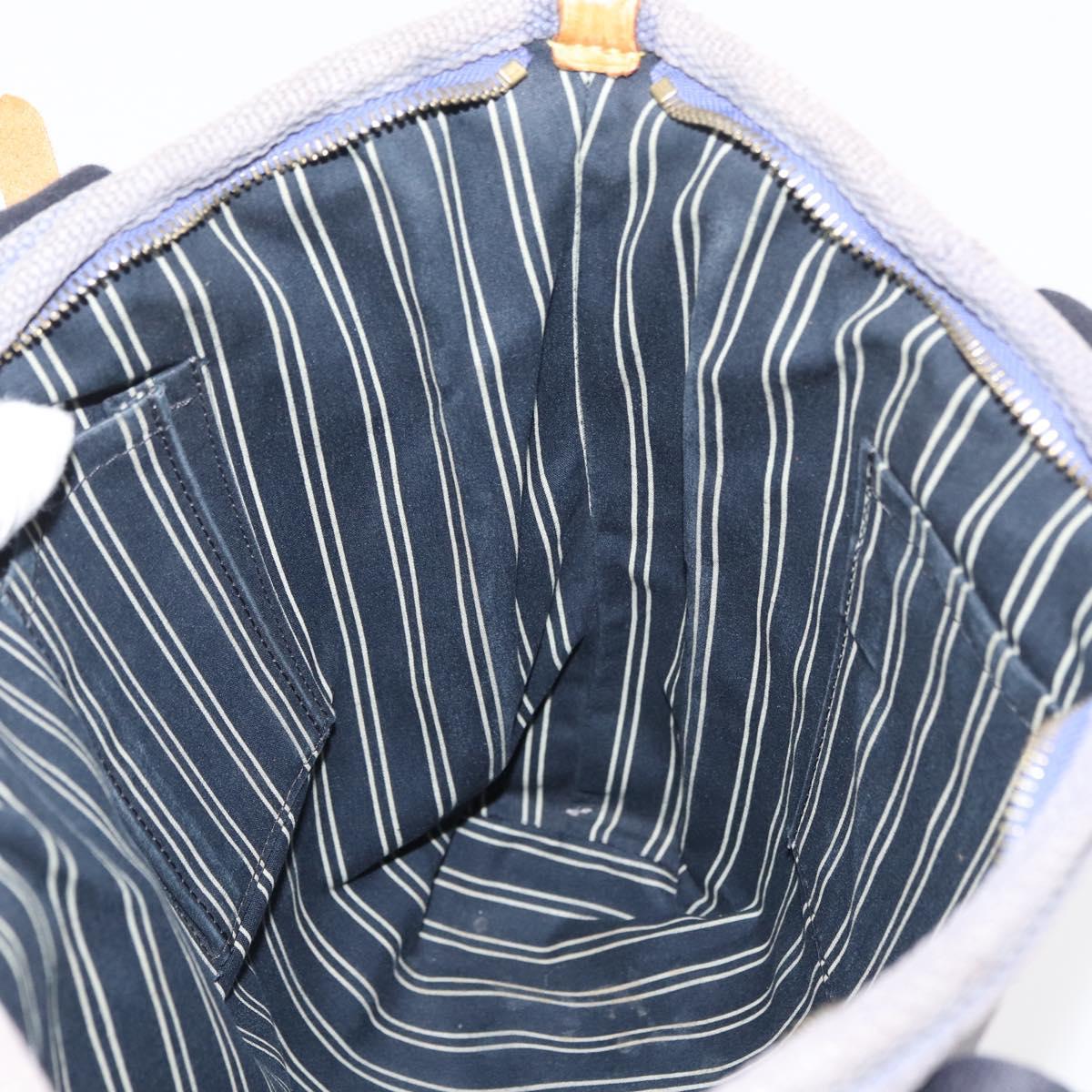 LOUIS VUITTON Antigua Cabas MM Tote Bag Blue M40087 LV Auth 176246