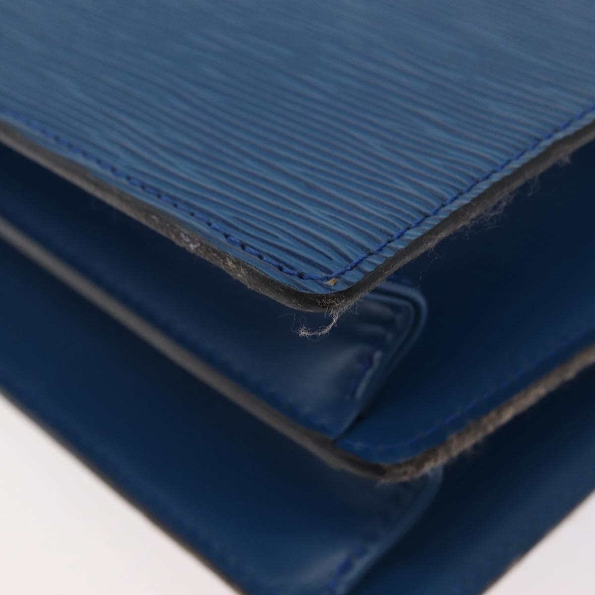 LOUIS VUITTON Epi Concorde Hand Bag Blue M52135 LV Auth 176249