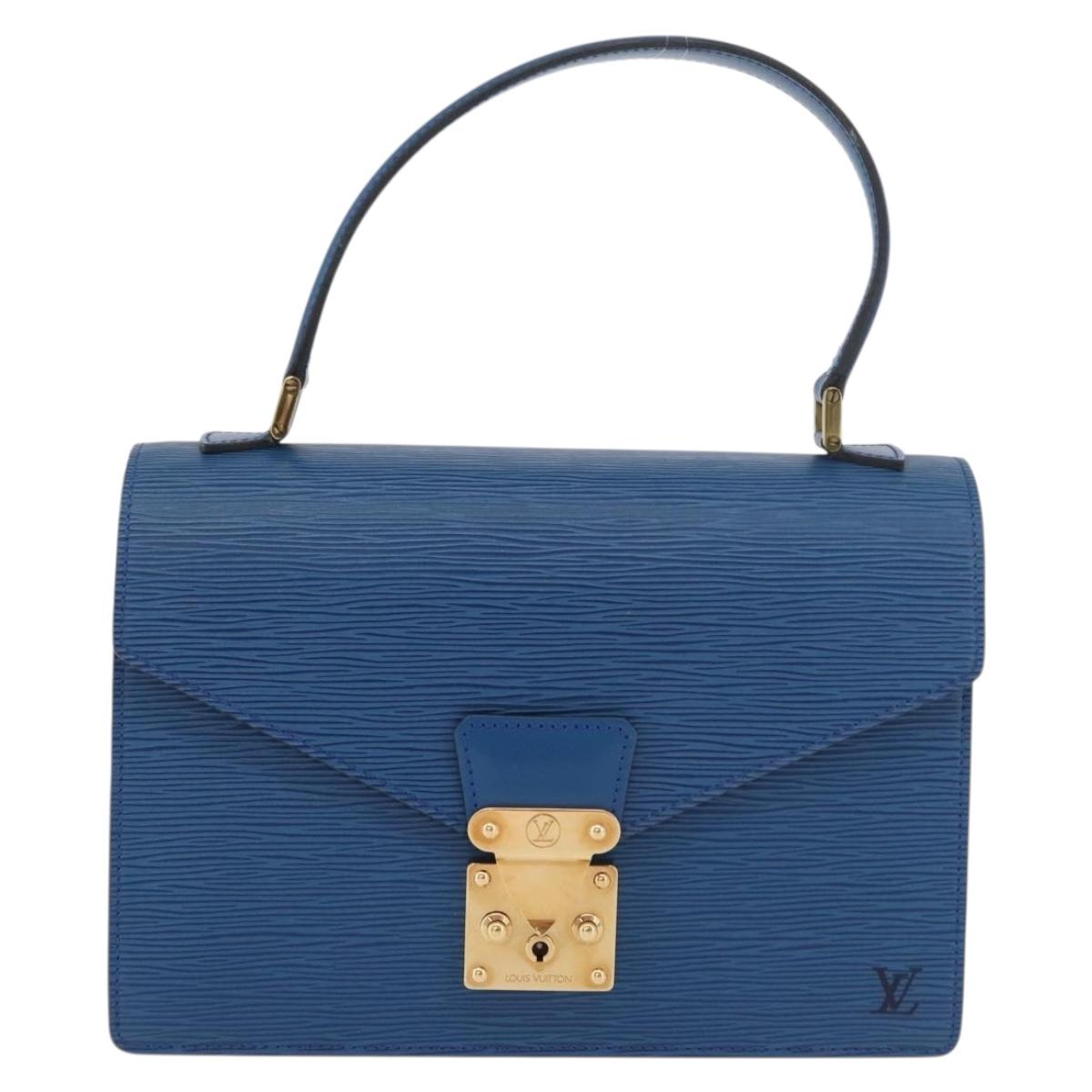 LOUIS VUITTON Epi Concorde Hand Bag Blue M52135 LV Auth 176249