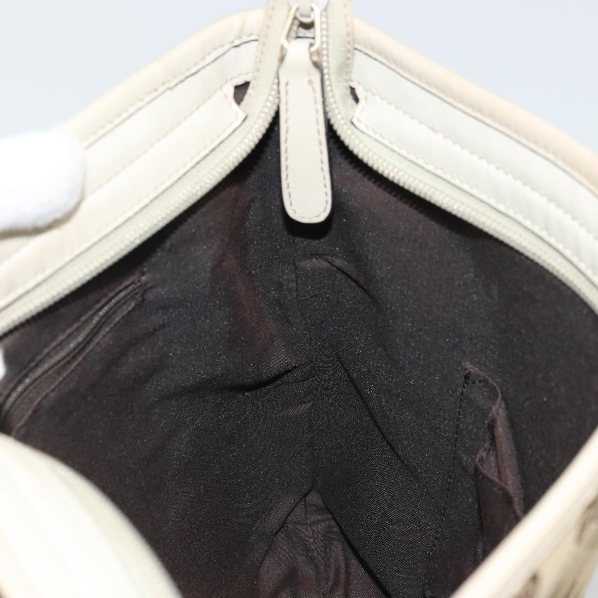 GUCCI GG Canvas Shoulder Bag Beige Gold 388924 Auth 176257