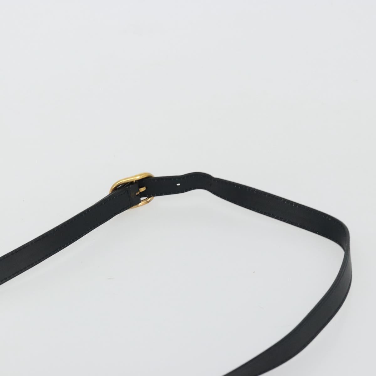 GUCCI Micro GG Supreme Shoulder Bag PVC Navy Gold 001 58 4793 Auth 176265