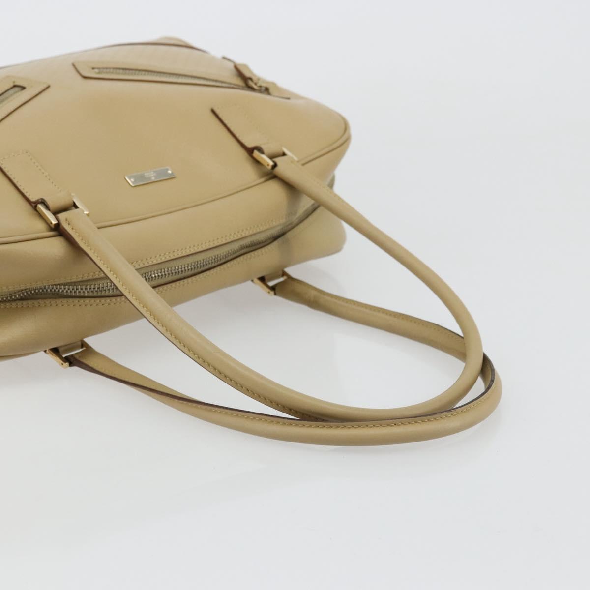 GUCCI Micro GG Supreme Hand Bag PVC Beige Gold 002 1115 Auth 176267A