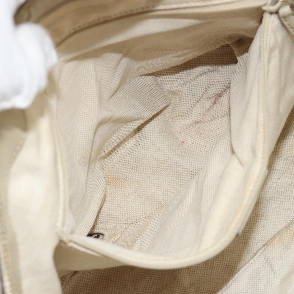 GUCCI GG Canvas Hand Bag 2way Beige Gold 247902 Auth 176270