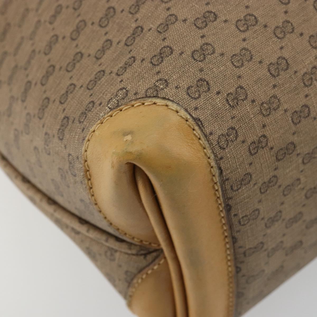 GUCCI Micro GG Supreme Tote Bag PVC Beige Gold 002 4868 39 Auth 176281