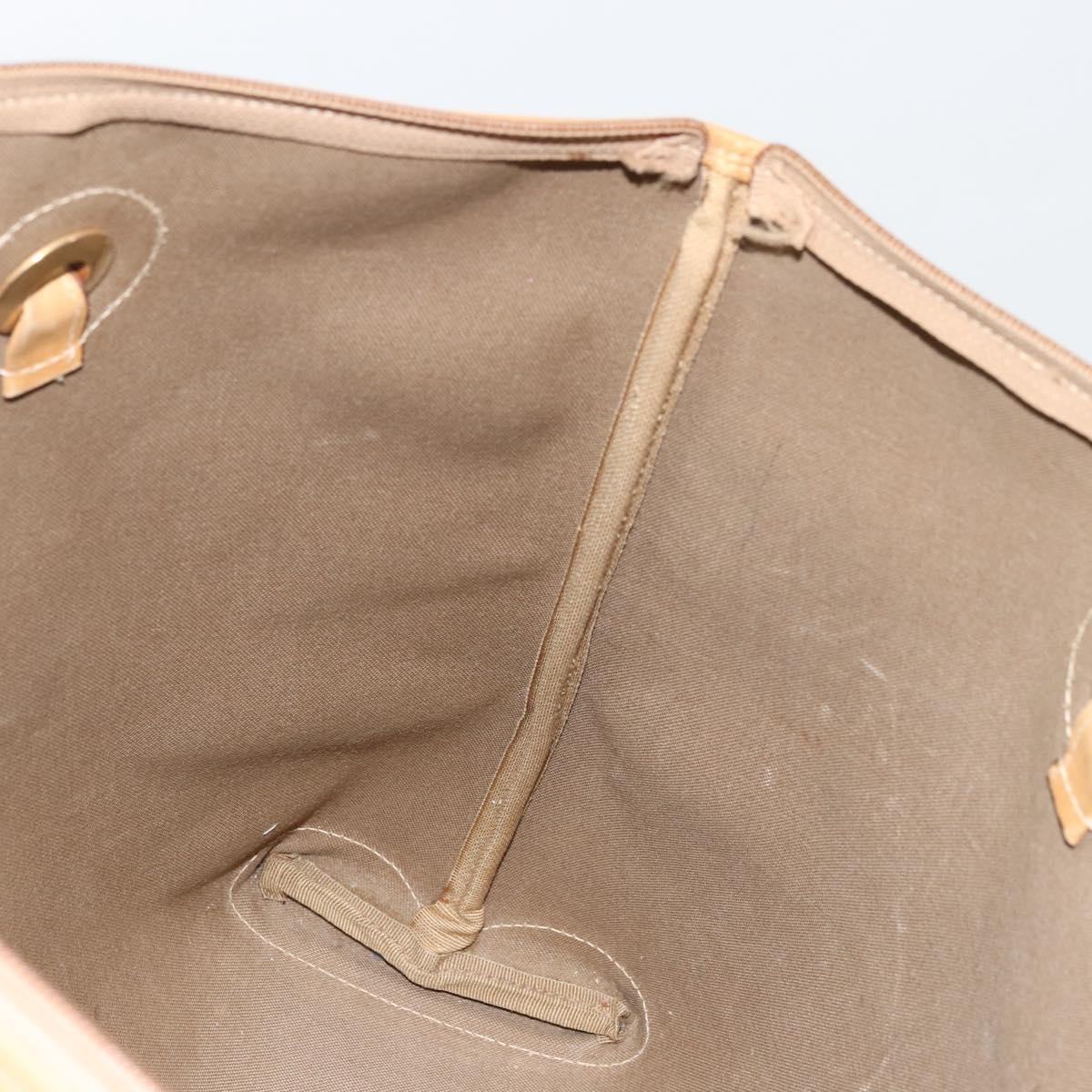 GUCCI Micro GG Supreme Tote Bag PVC Beige Gold 002 4868 39 Auth 176281