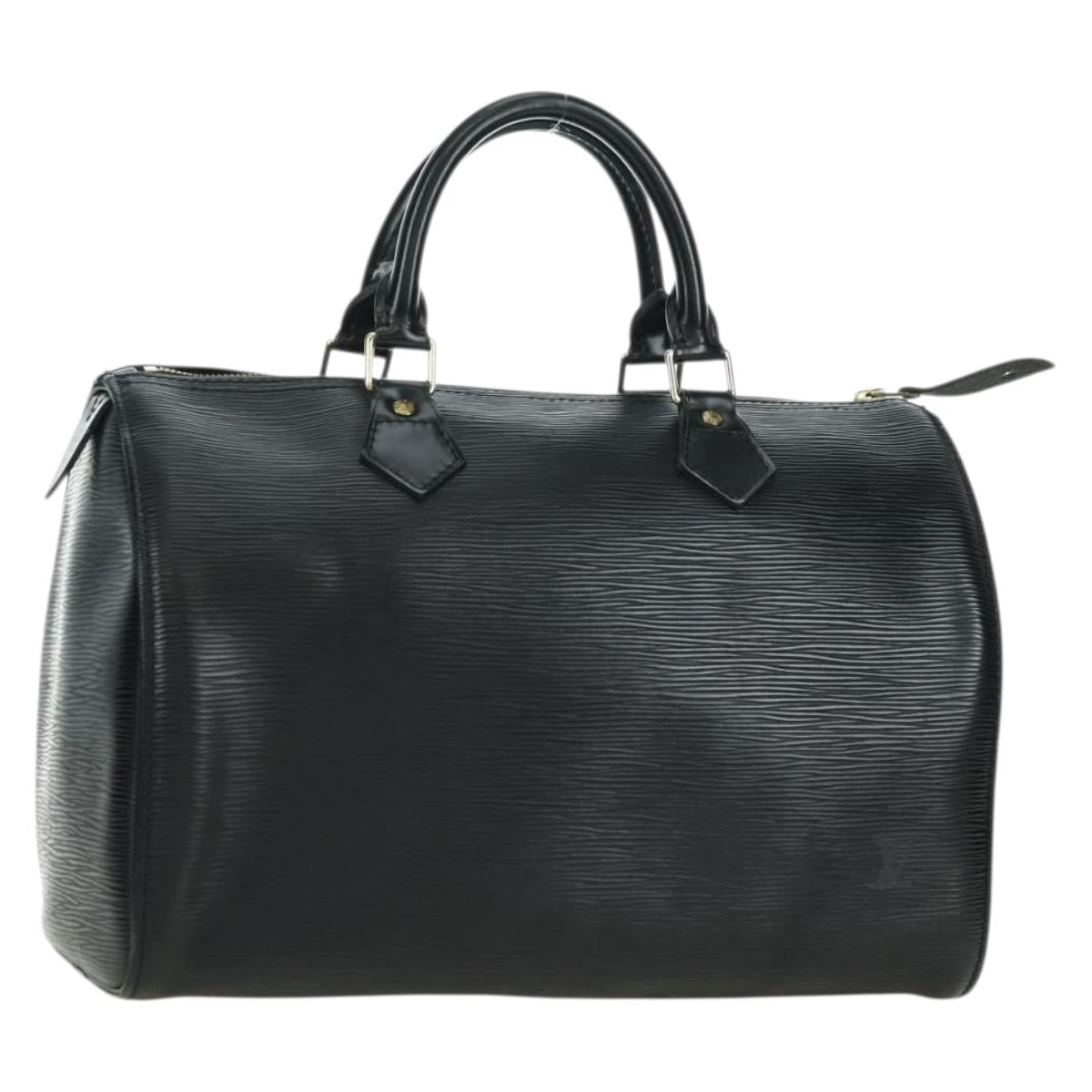 LOUIS VUITTON Epi Speedy 30 Hand Bag Noir Black M43002 LV Auth 176283SAV