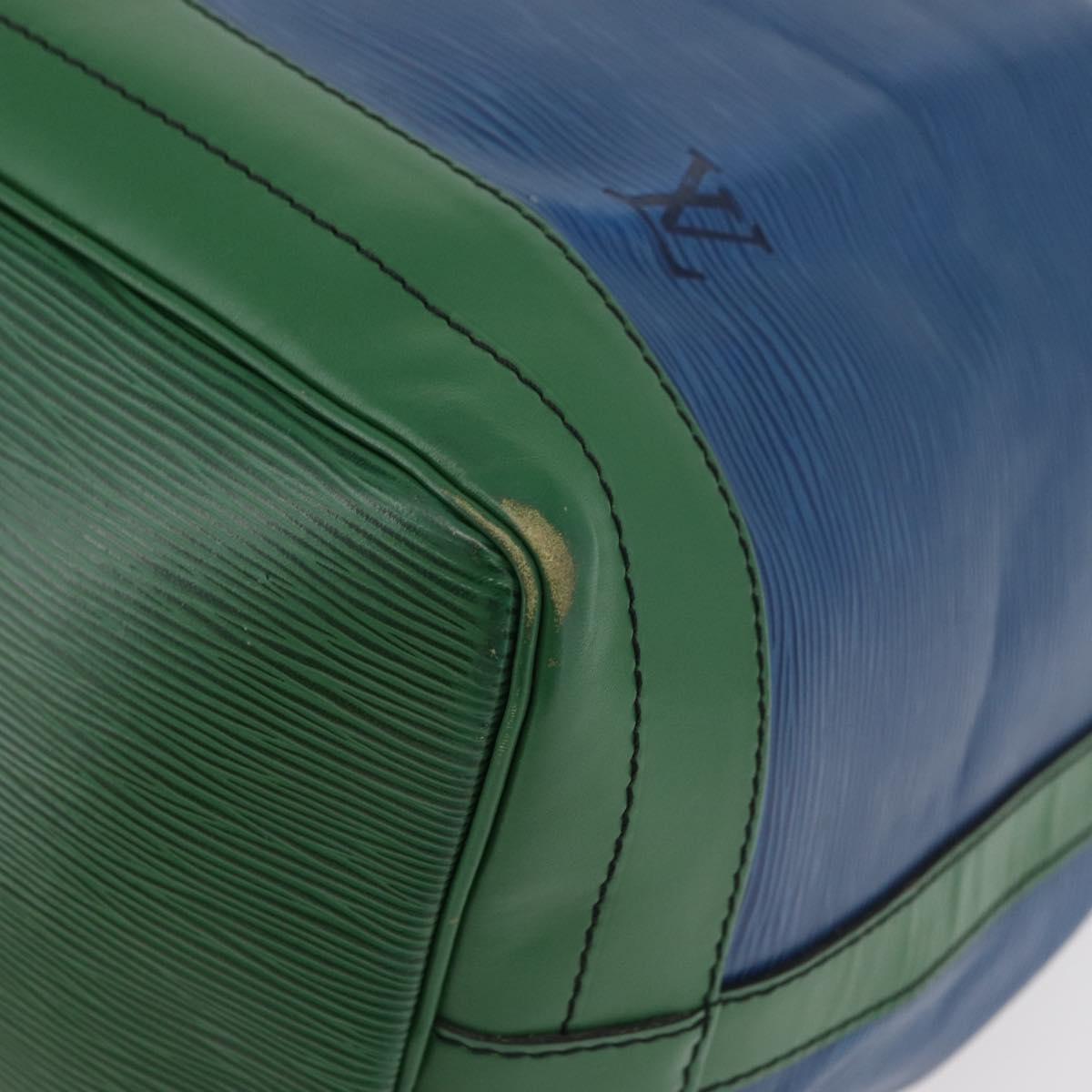 LOUIS VUITTON Epi Noe Shoulder Bag Bicolor Green Blue M44044 LV Auth 176285