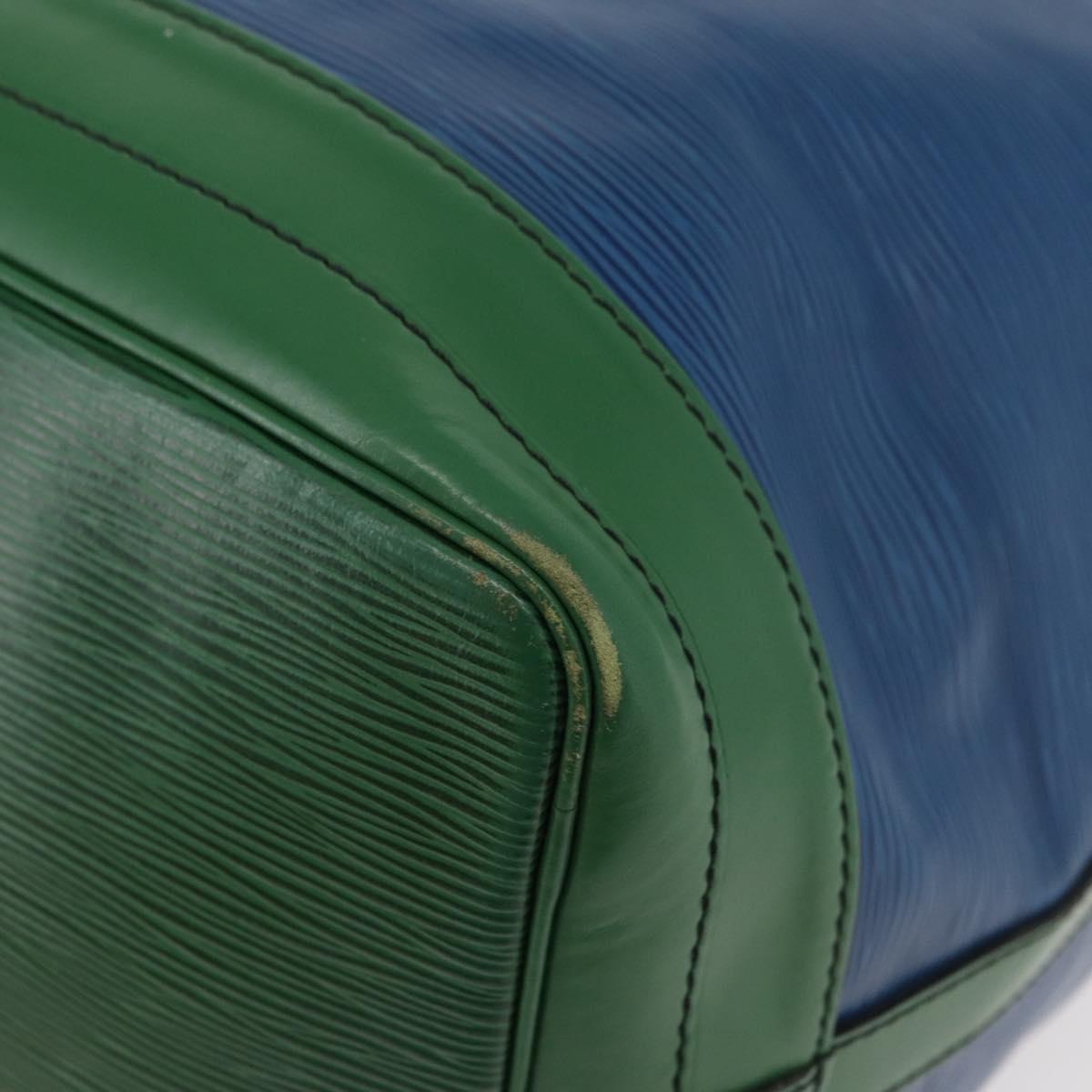 LOUIS VUITTON Epi Noe Shoulder Bag Bicolor Green Blue M44044 LV Auth 176285