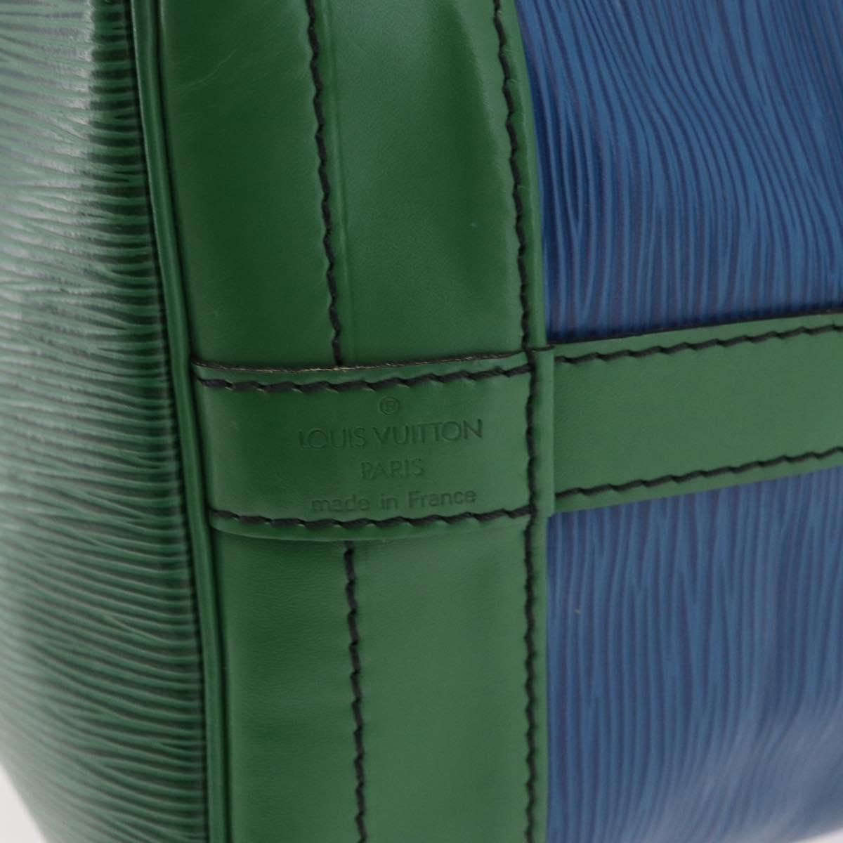 LOUIS VUITTON Epi Noe Shoulder Bag Bicolor Green Blue M44044 LV Auth 176285