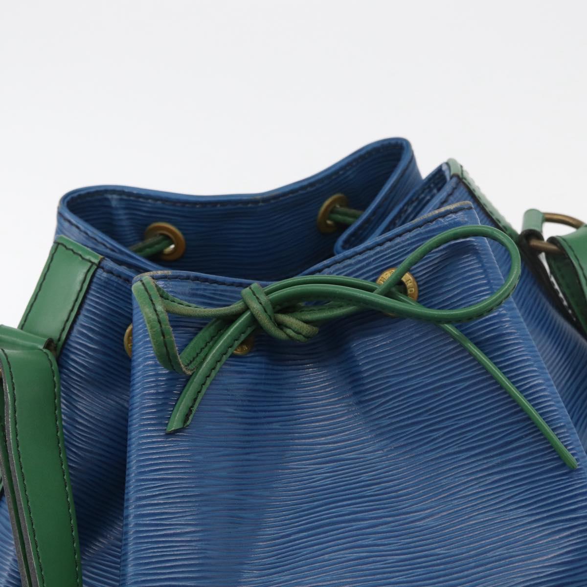 LOUIS VUITTON Epi Noe Shoulder Bag Bicolor Green Blue M44044 LV Auth 176285