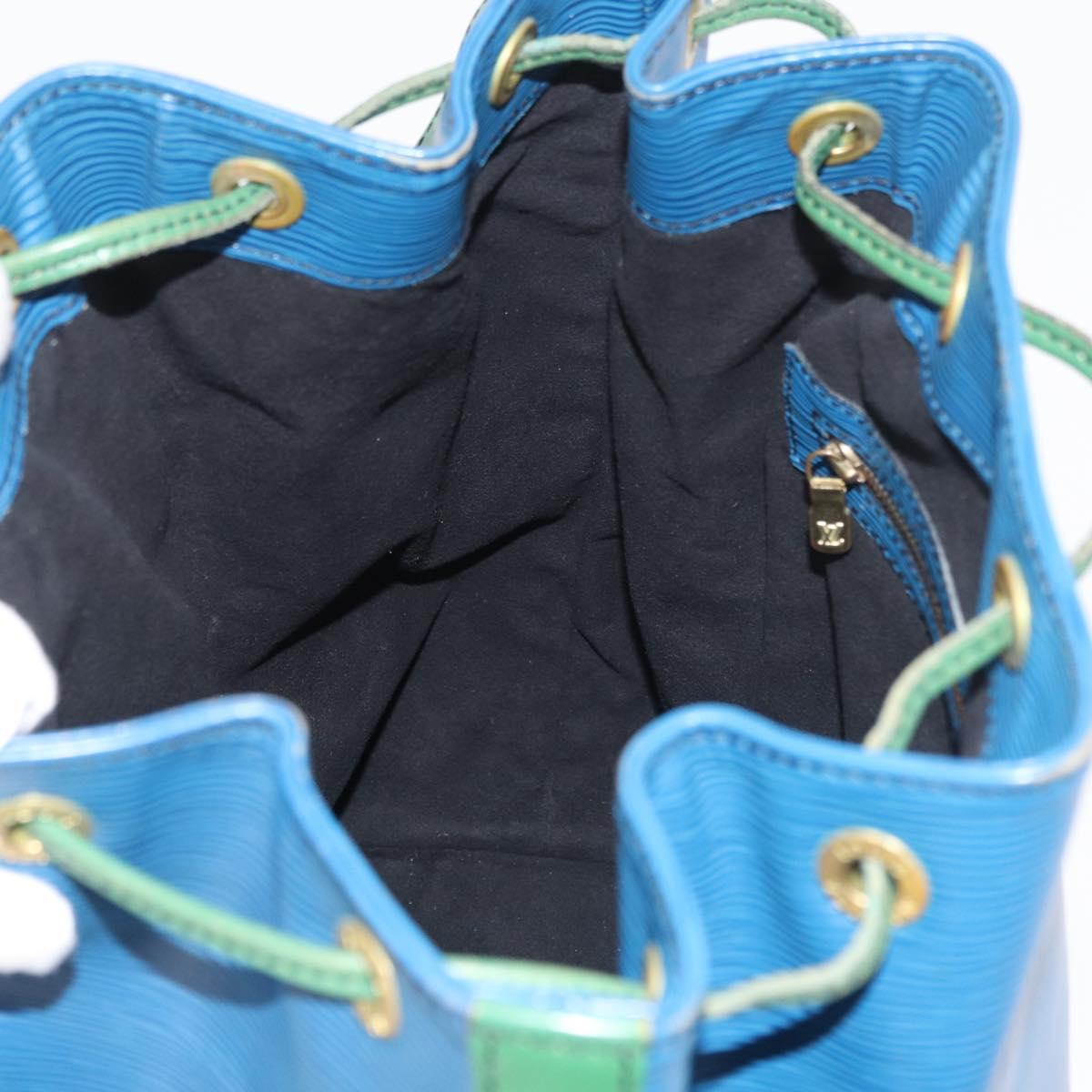 LOUIS VUITTON Epi Noe Shoulder Bag Bicolor Green Blue M44044 LV Auth 176285