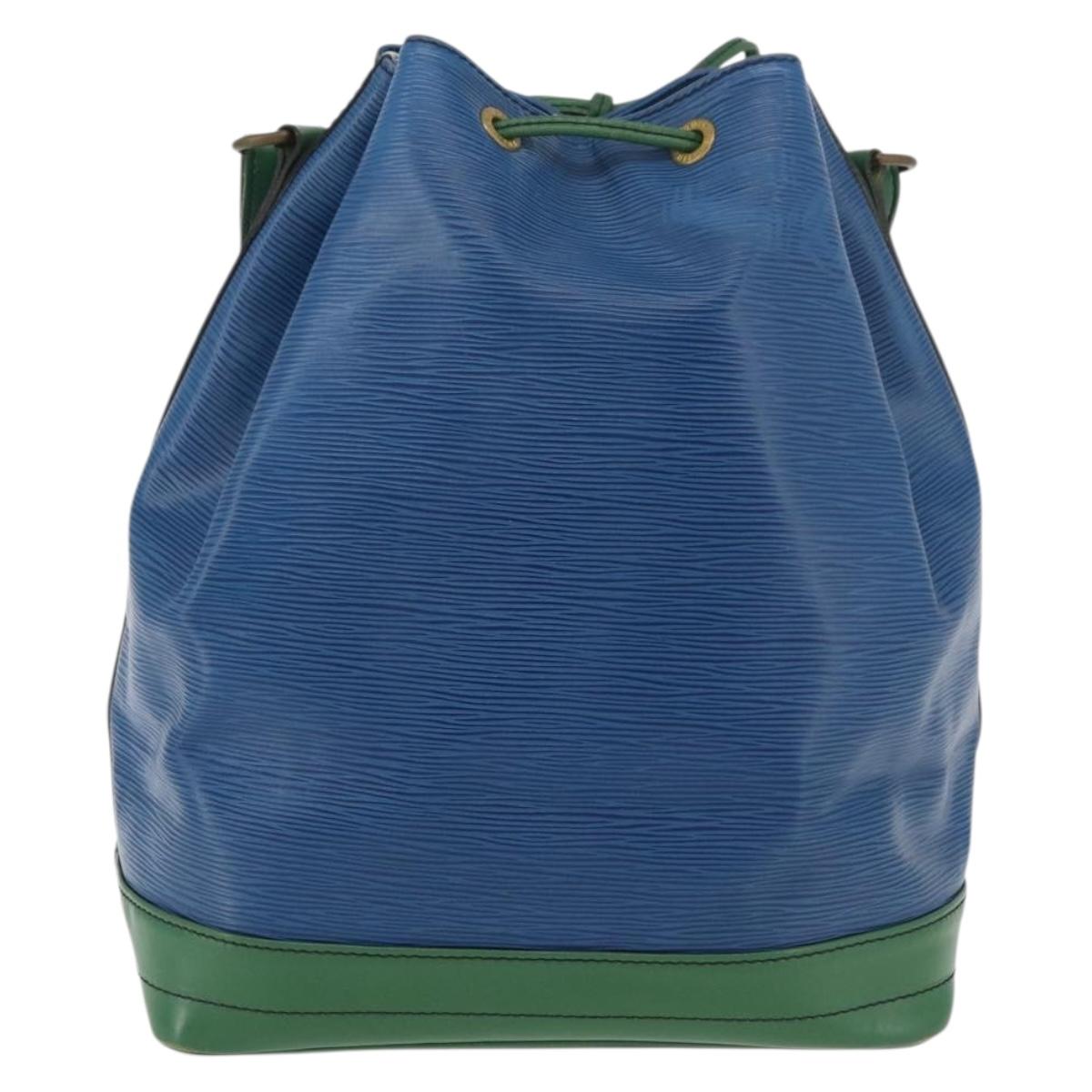 LOUIS VUITTON Epi Noe Shoulder Bag Bicolor Green Blue M44044 LV Auth 176285