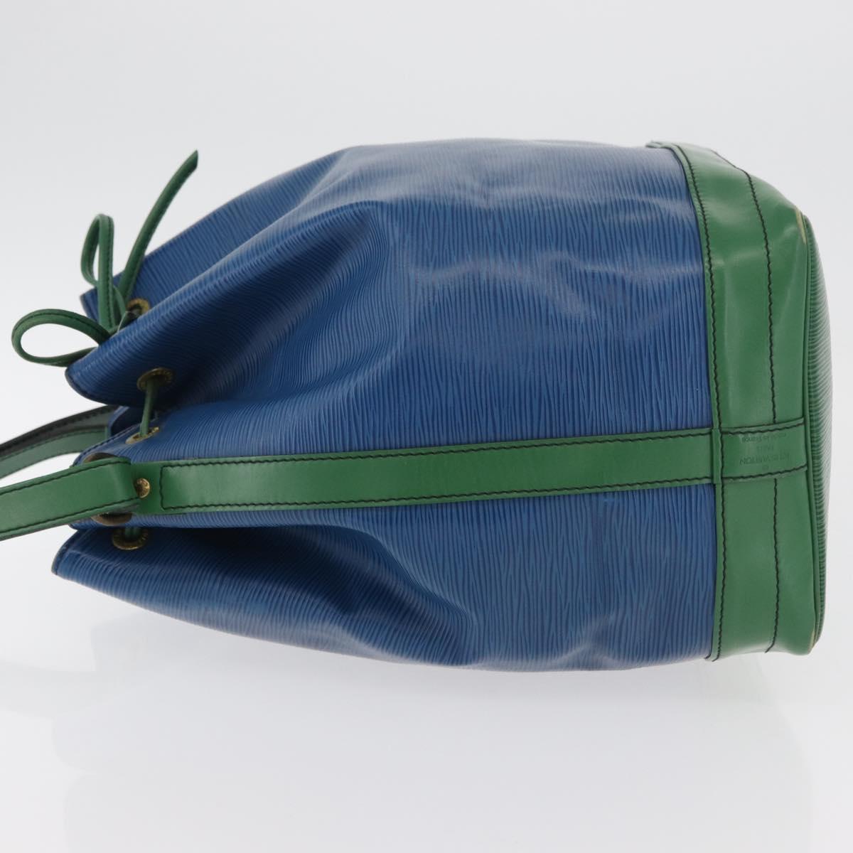 LOUIS VUITTON Epi Noe Shoulder Bag Bicolor Green Blue M44044 LV Auth 176285