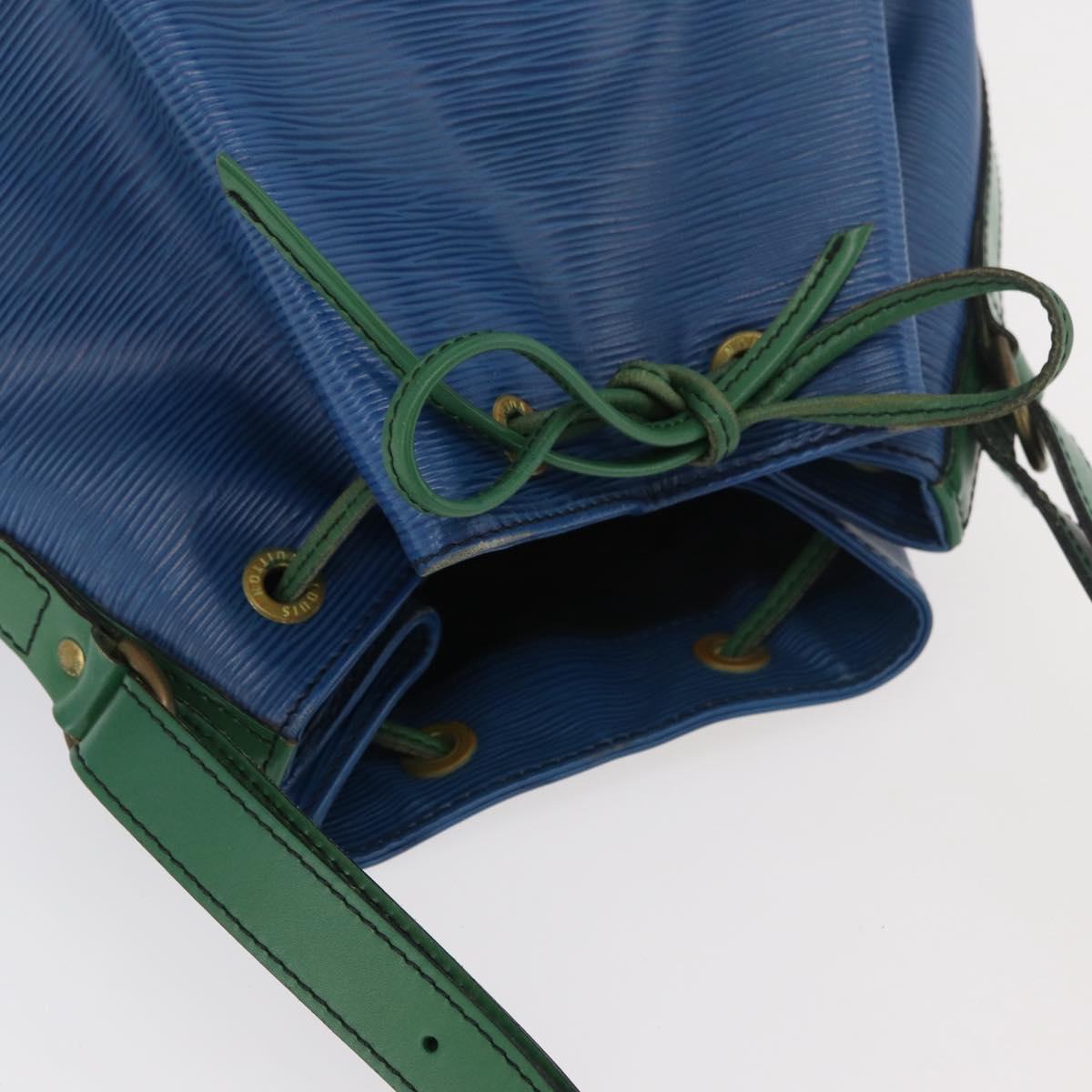 LOUIS VUITTON Epi Noe Shoulder Bag Bicolor Green Blue M44044 LV Auth 176285