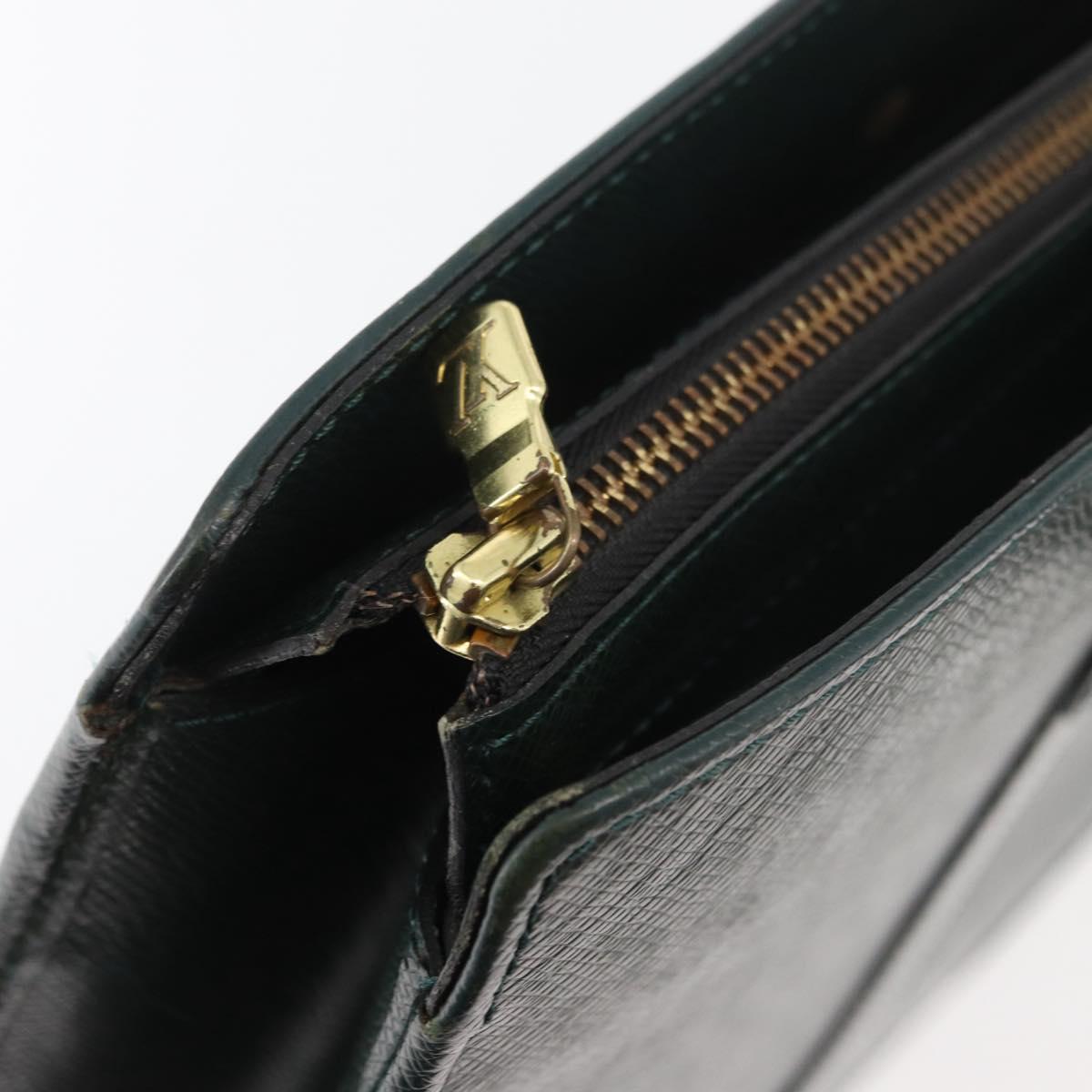 LOUIS VUITTON Taiga Porte Documents Rozan Bag Epicea M30054 LV Auth 176307