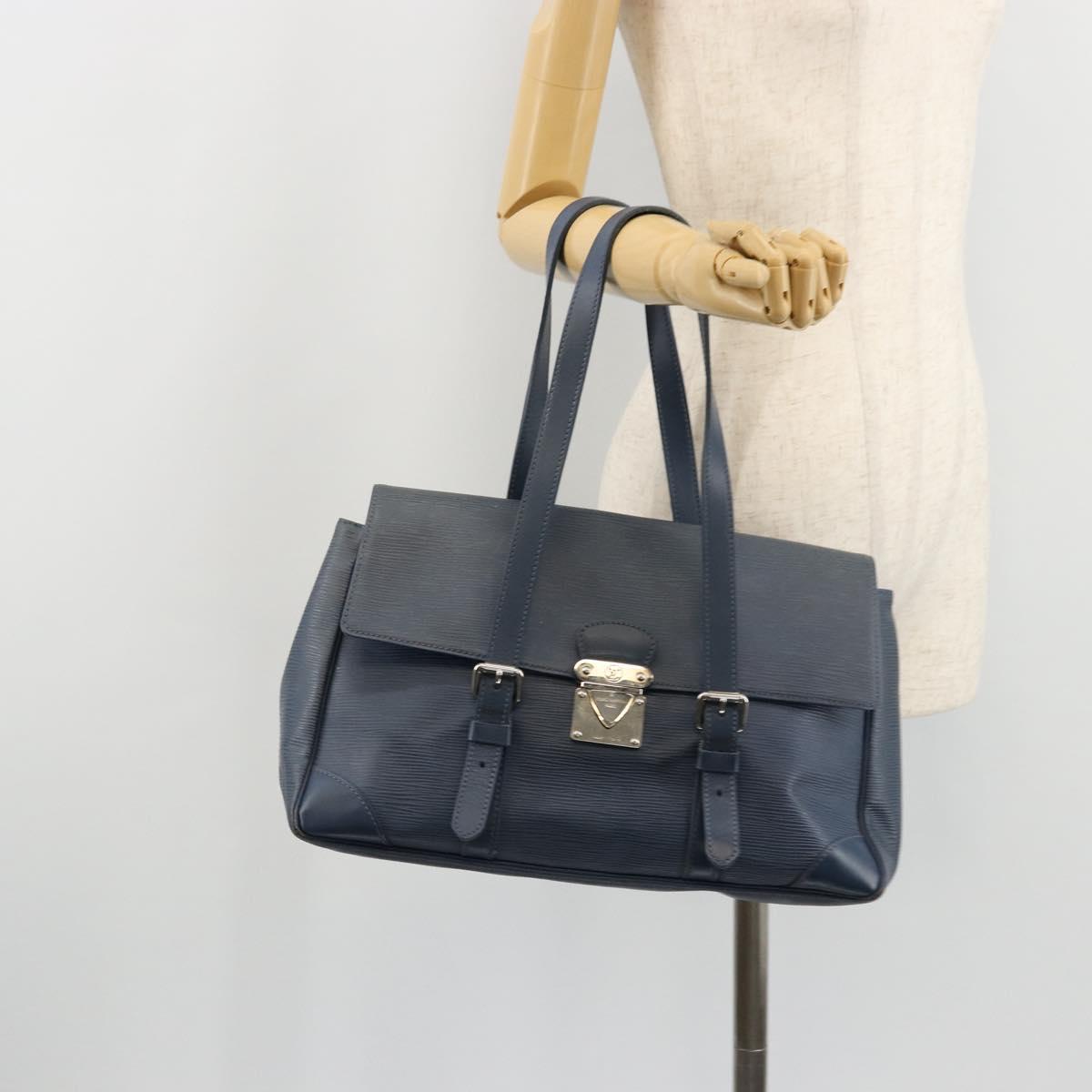 LOUIS VUITTON Epi Segur MM Hand Bag Myrtille M5886G LV Auth 176309