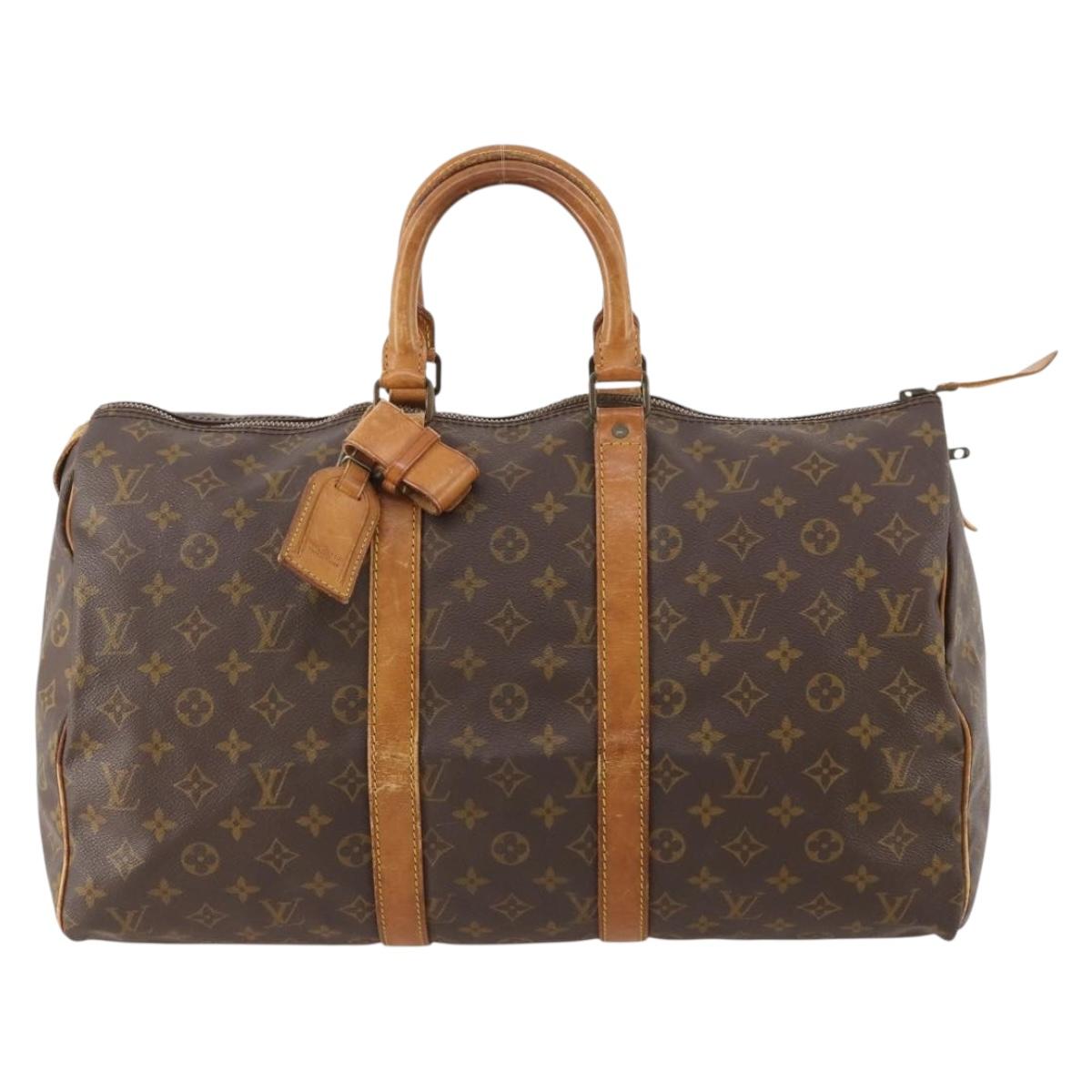 LOUIS VUITTON Monogram Keepall 45 Boston Bag M41428 LV Auth 176311
