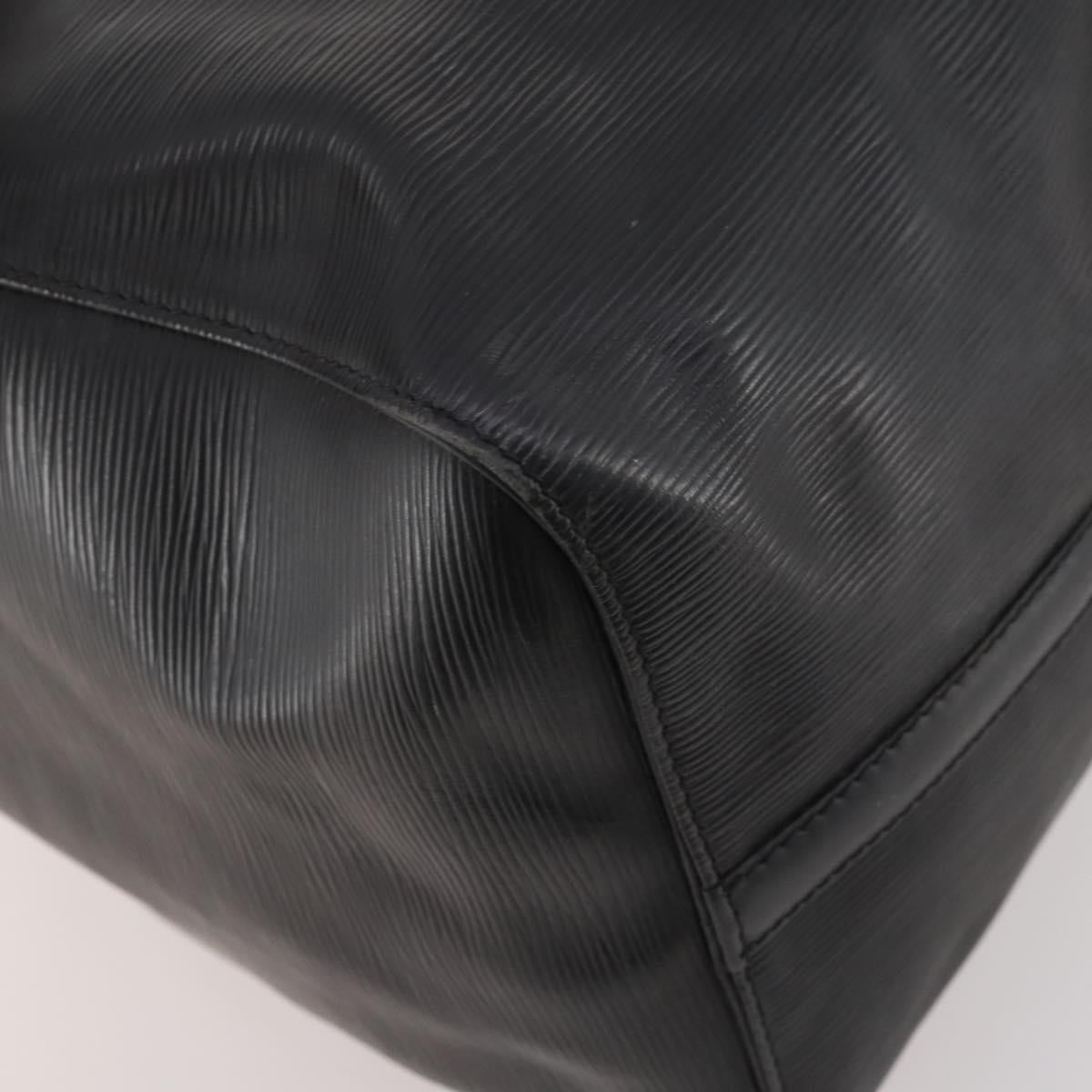 LOUIS VUITTON Epi Keepall 50 Boston Bag Black M42962 LV Auth 176314