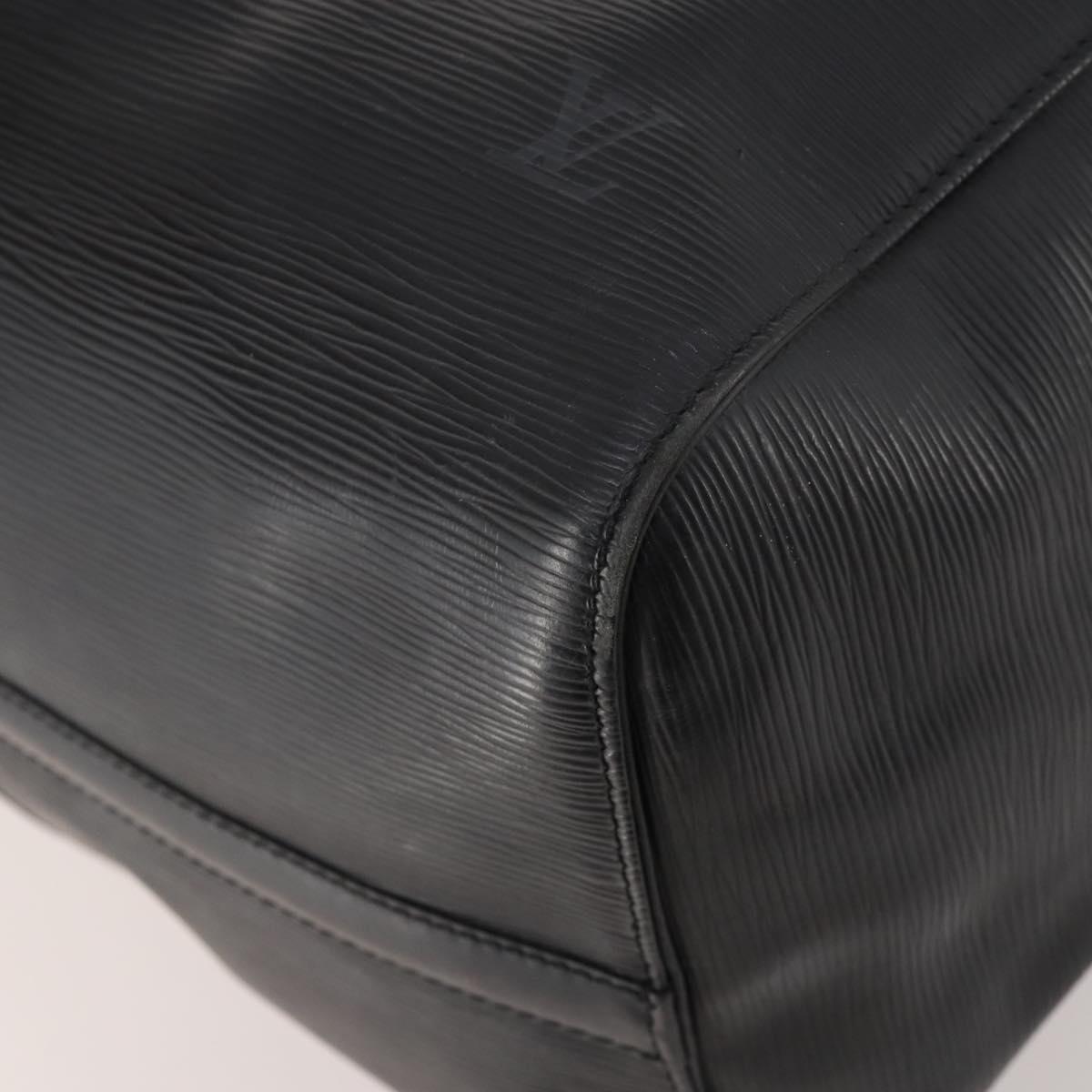 LOUIS VUITTON Epi Keepall 50 Boston Bag Black M42962 LV Auth 176314