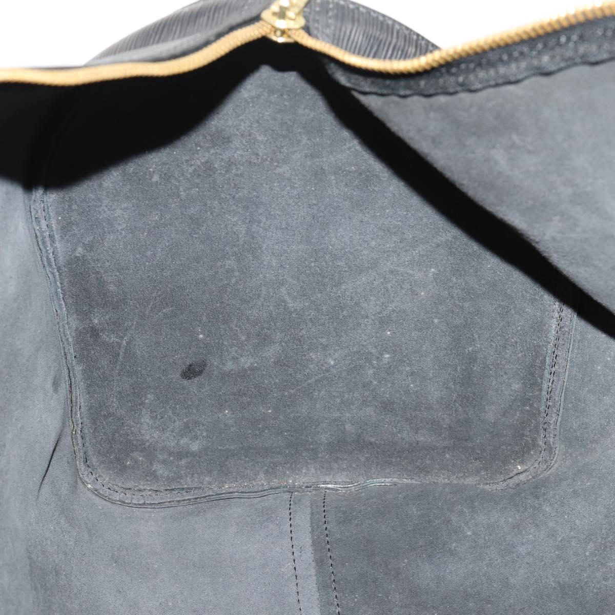 LOUIS VUITTON Epi Keepall 50 Boston Bag Black M42962 LV Auth 176314