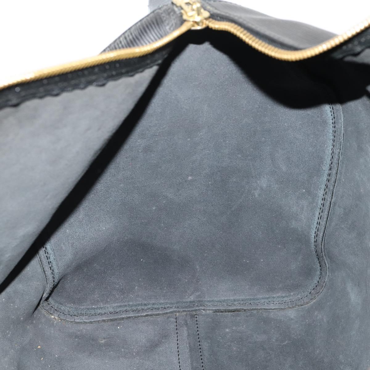 LOUIS VUITTON Epi Keepall 50 Boston Bag Black M42962 LV Auth 176314