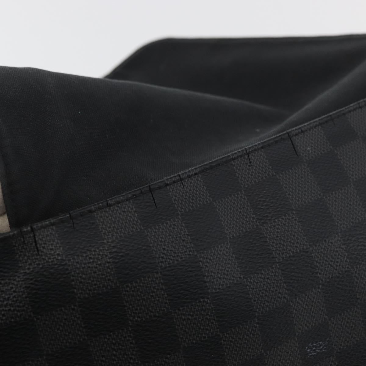 LOUIS VUITTON Damier Graphite Messenger PM Shoulder Bag N41457 LV Auth 176357