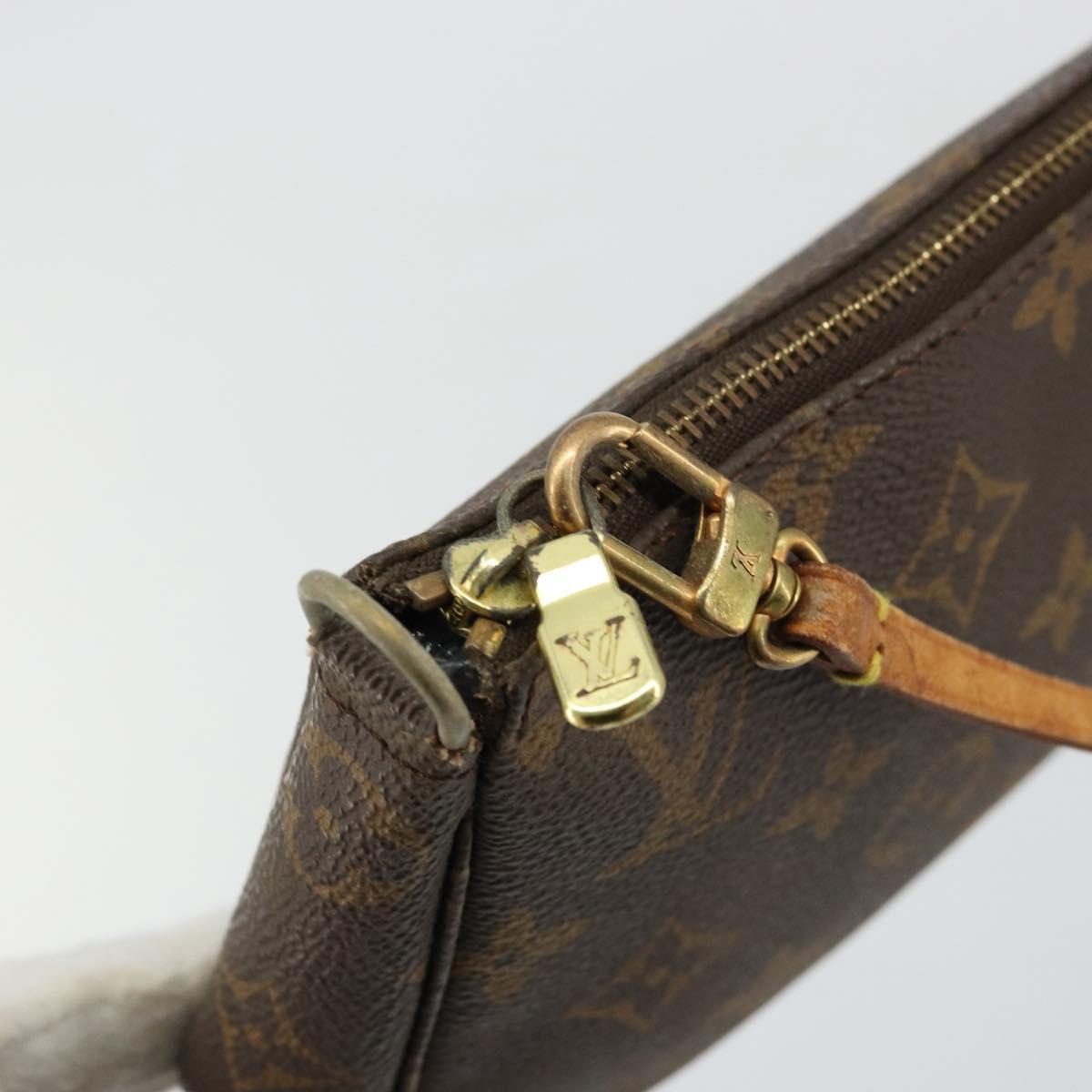LOUIS VUITTON Monogram Pochette Accessoires Pouch M51980 LV Auth 176379