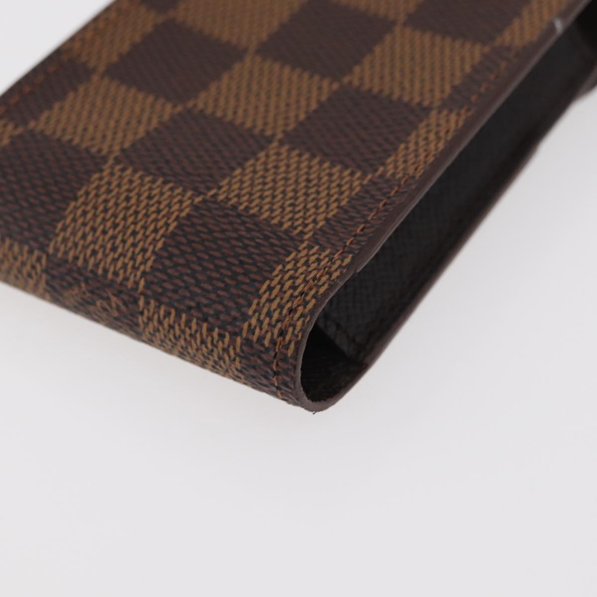 LOUIS VUITTON Damier Ebene Etui Cigarette Case N63024 LV Auth 176385A