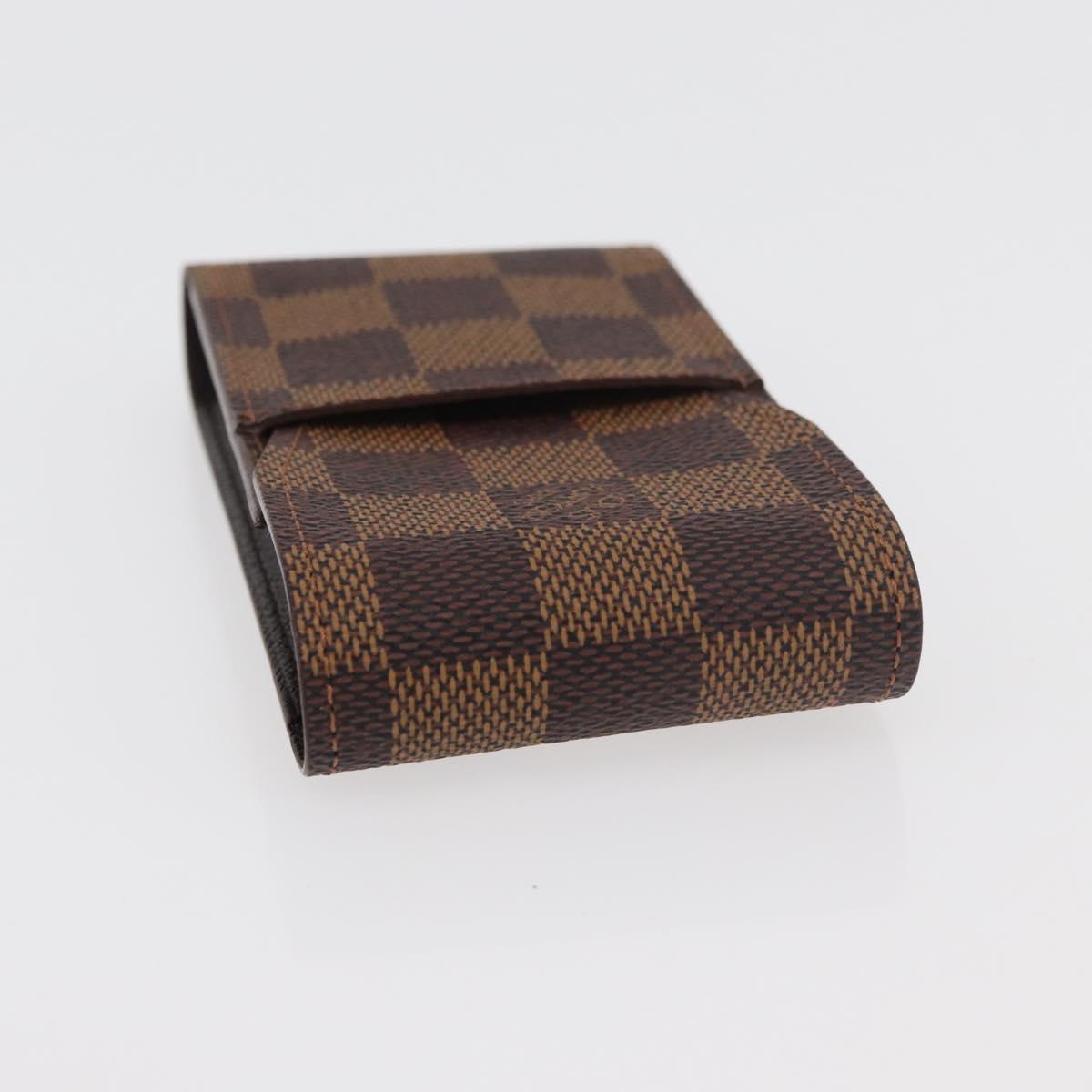 LOUIS VUITTON Damier Ebene Etui Cigarette Case N63024 LV Auth 176385A