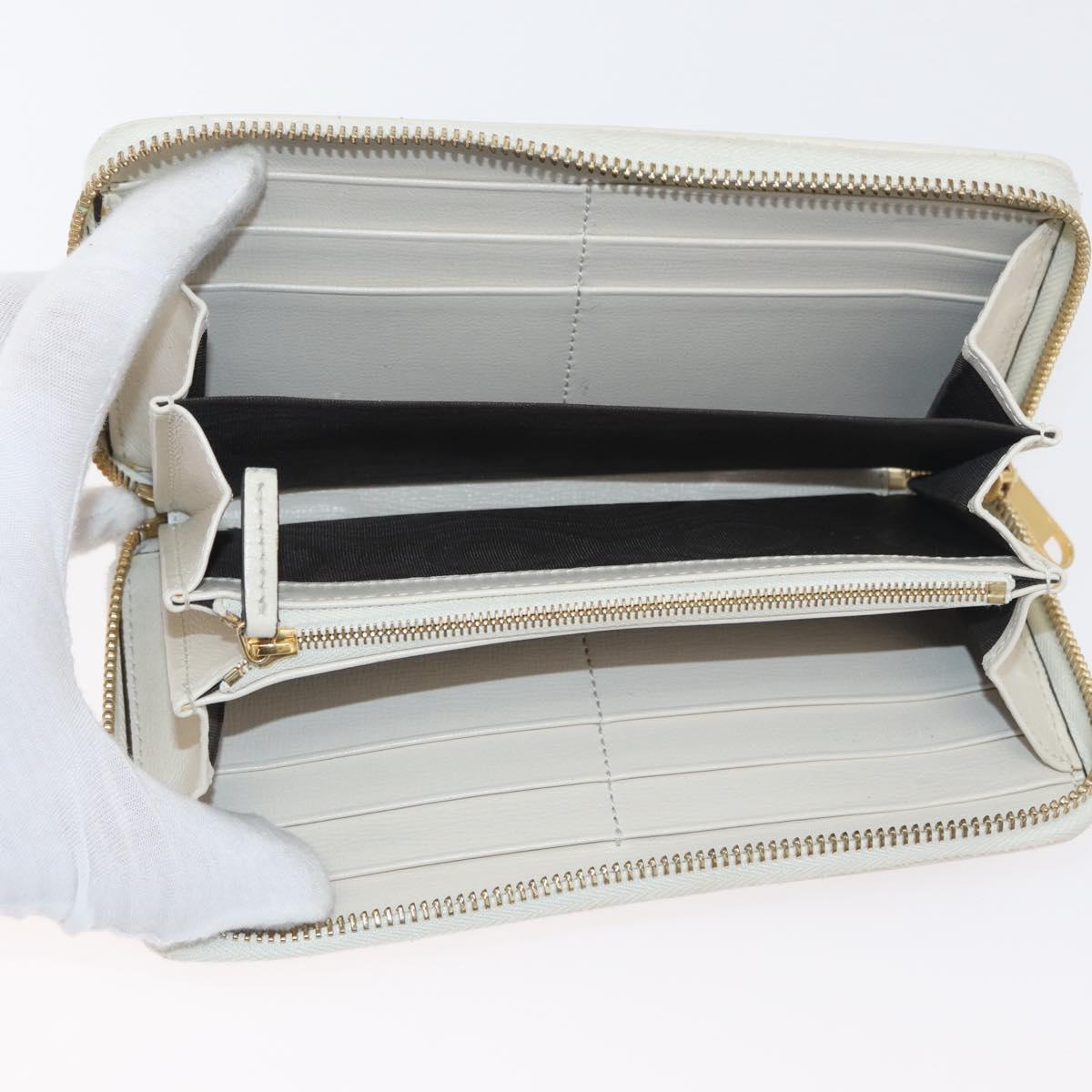 GUCCI Horsebit Long Wallet PVC Beige Gold 621889 Auth 176415A
