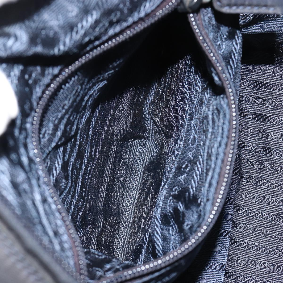 PRADA Hand Bag Nylon Navy Auth 176430