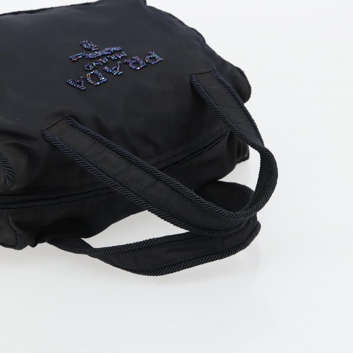 PRADA Hand Bag Nylon Navy Auth 176430