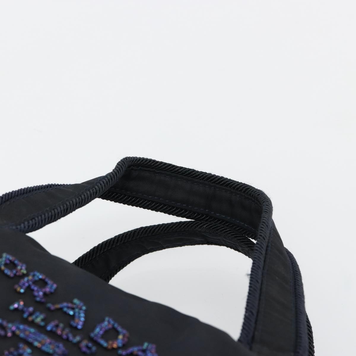 PRADA Hand Bag Nylon Navy Auth 176430